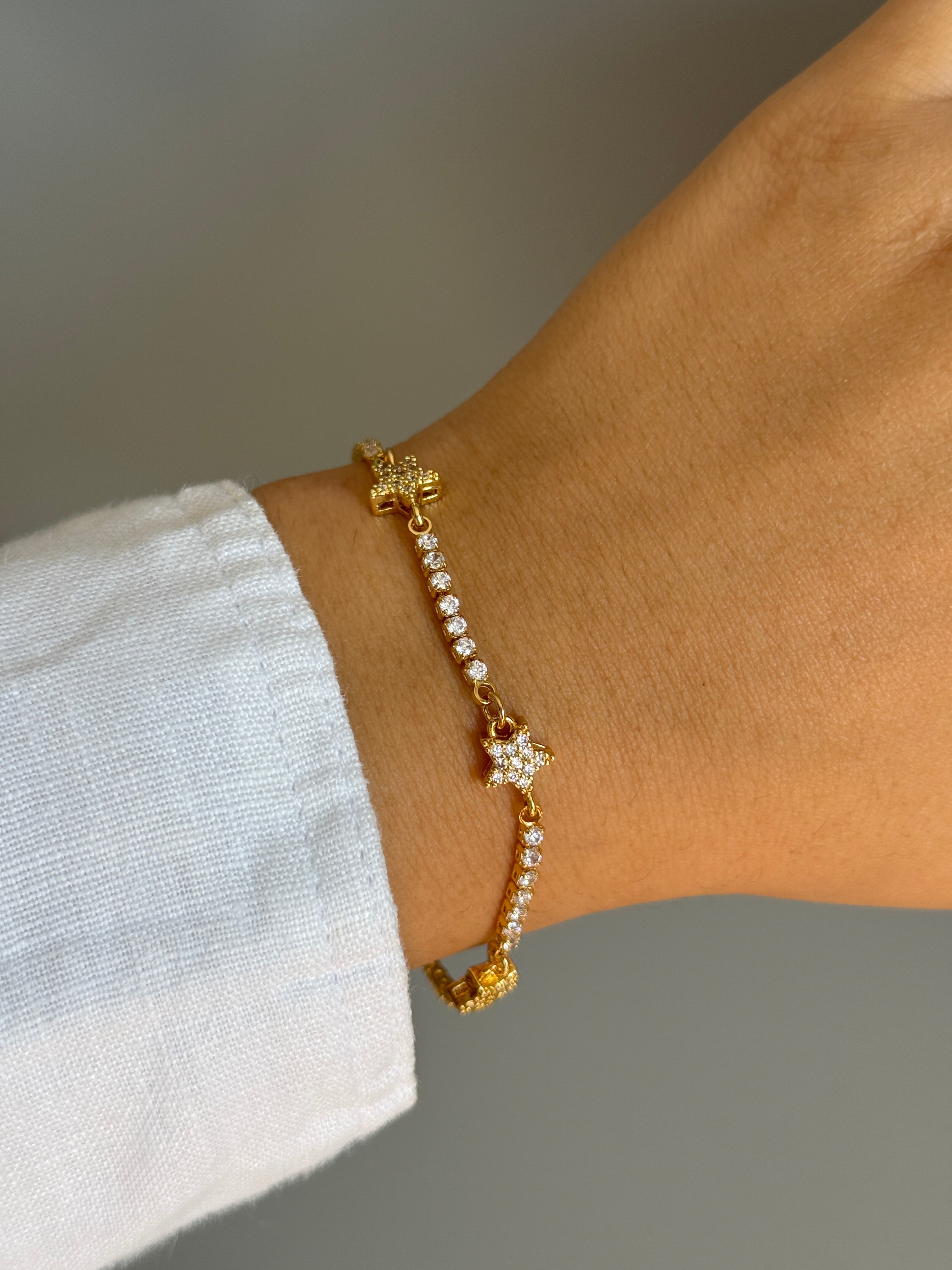 Xuping Taşlı Yıldız Bileklik