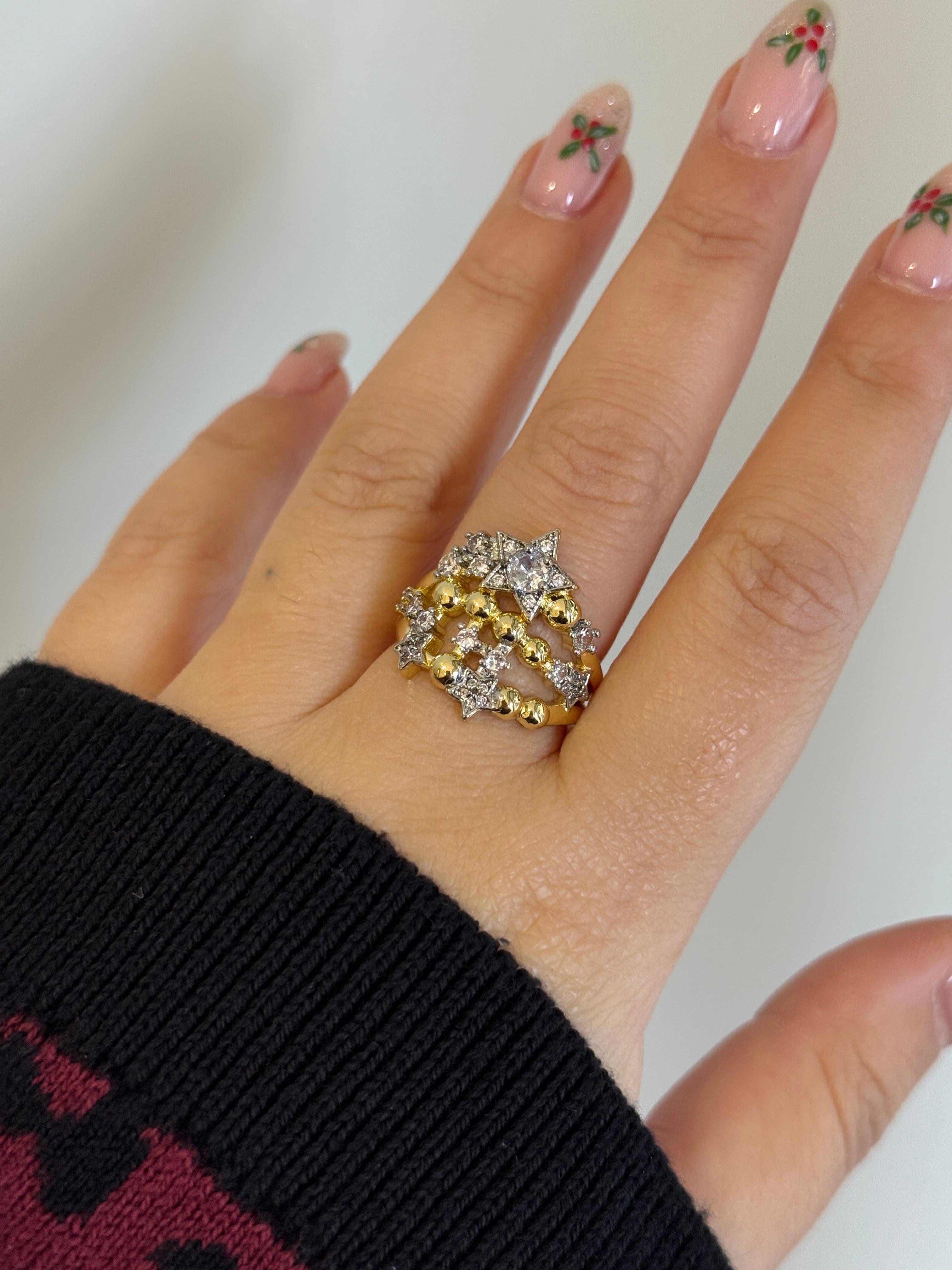 Xuping Ayarlanabilir Yıldız Yüzük