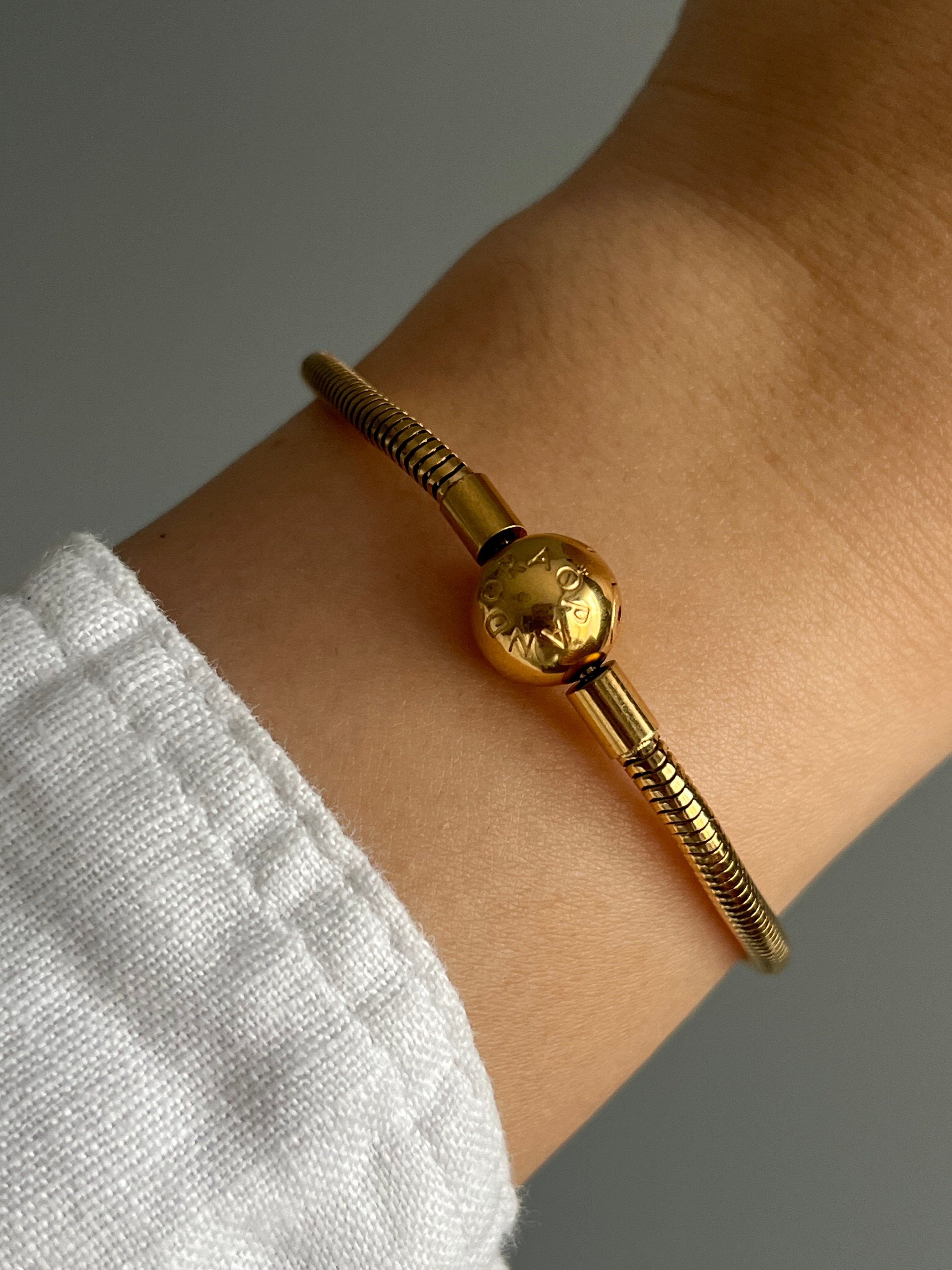 Çelik Gold Top Marka Muadil Model PNDR Charm Bileklik