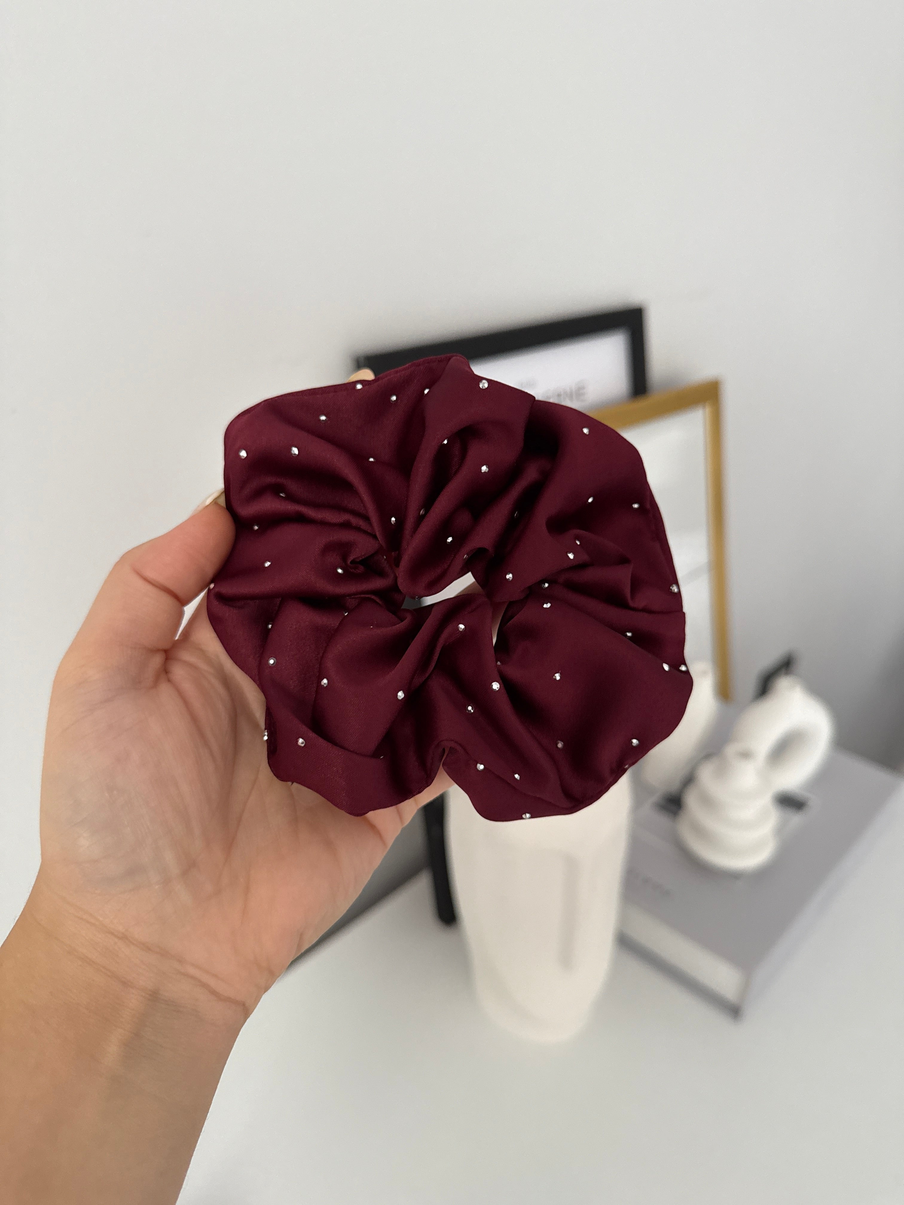 Taşlı Pinterest Lastikli Toka