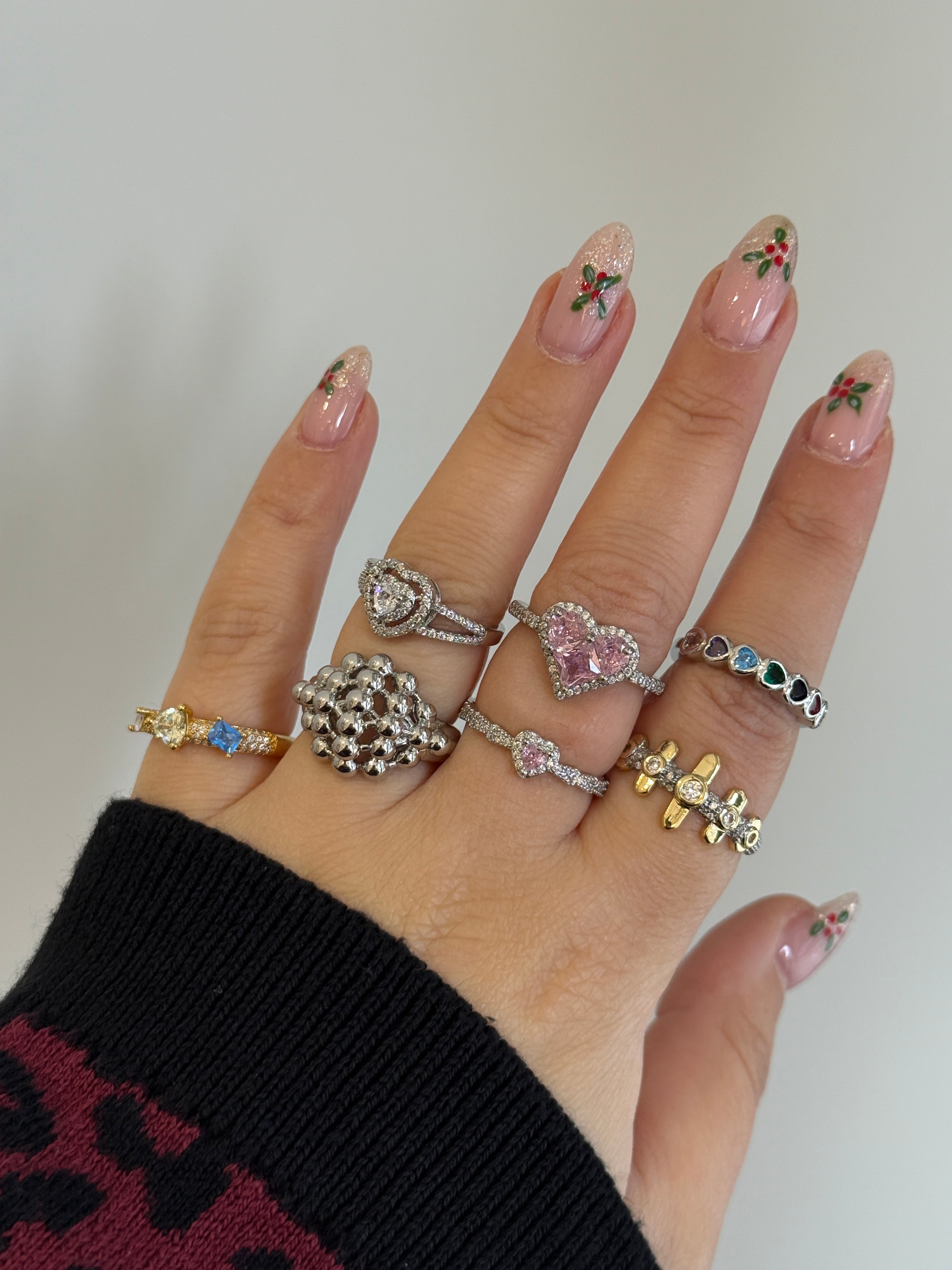 Xuping Mavi Renkli Taşlı Ayarlanabilir Yüzük