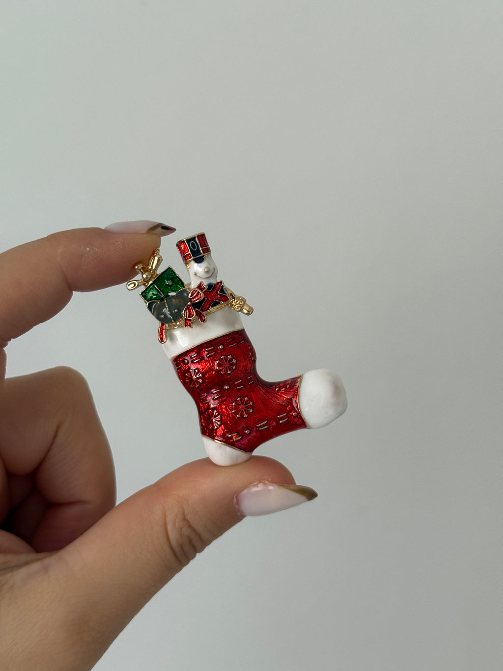 Yılbaşı Çorabı ve Kardan Adam Broş