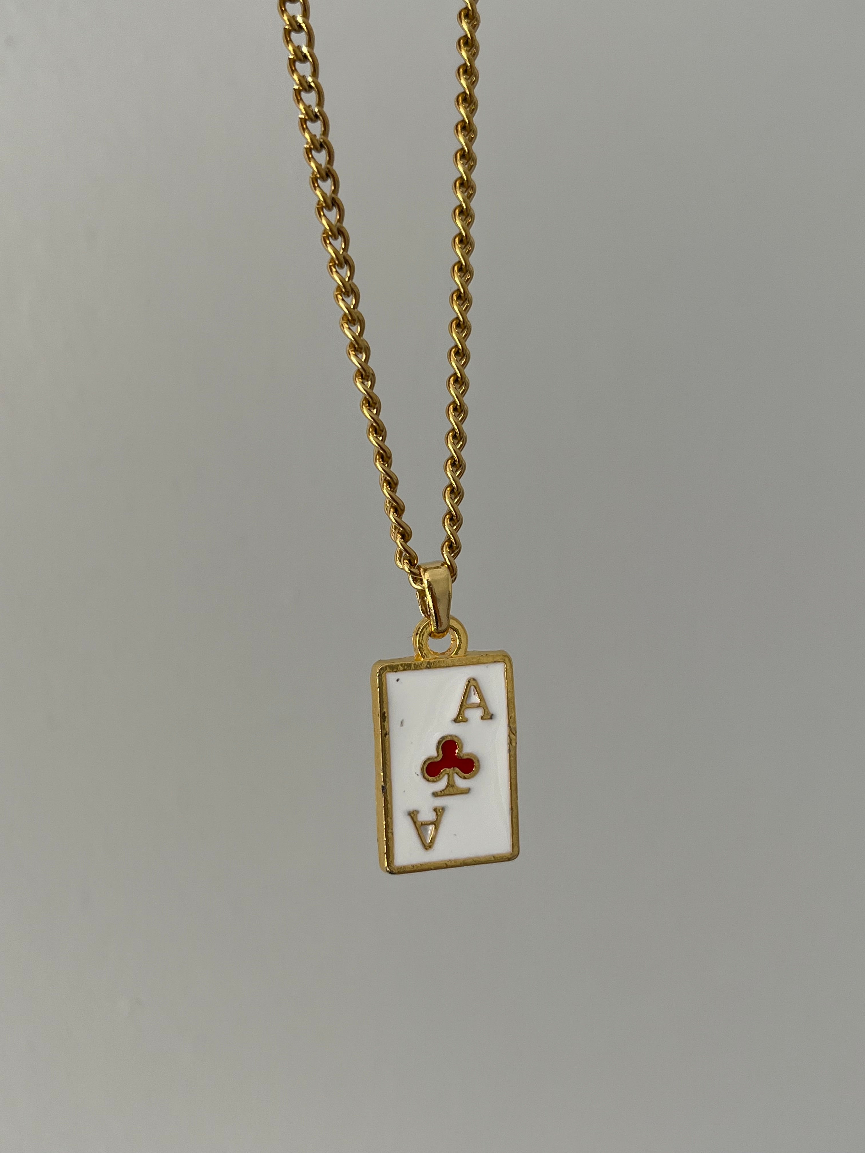 Özel Yapım İskambil Kağıt Şans Kolyesi