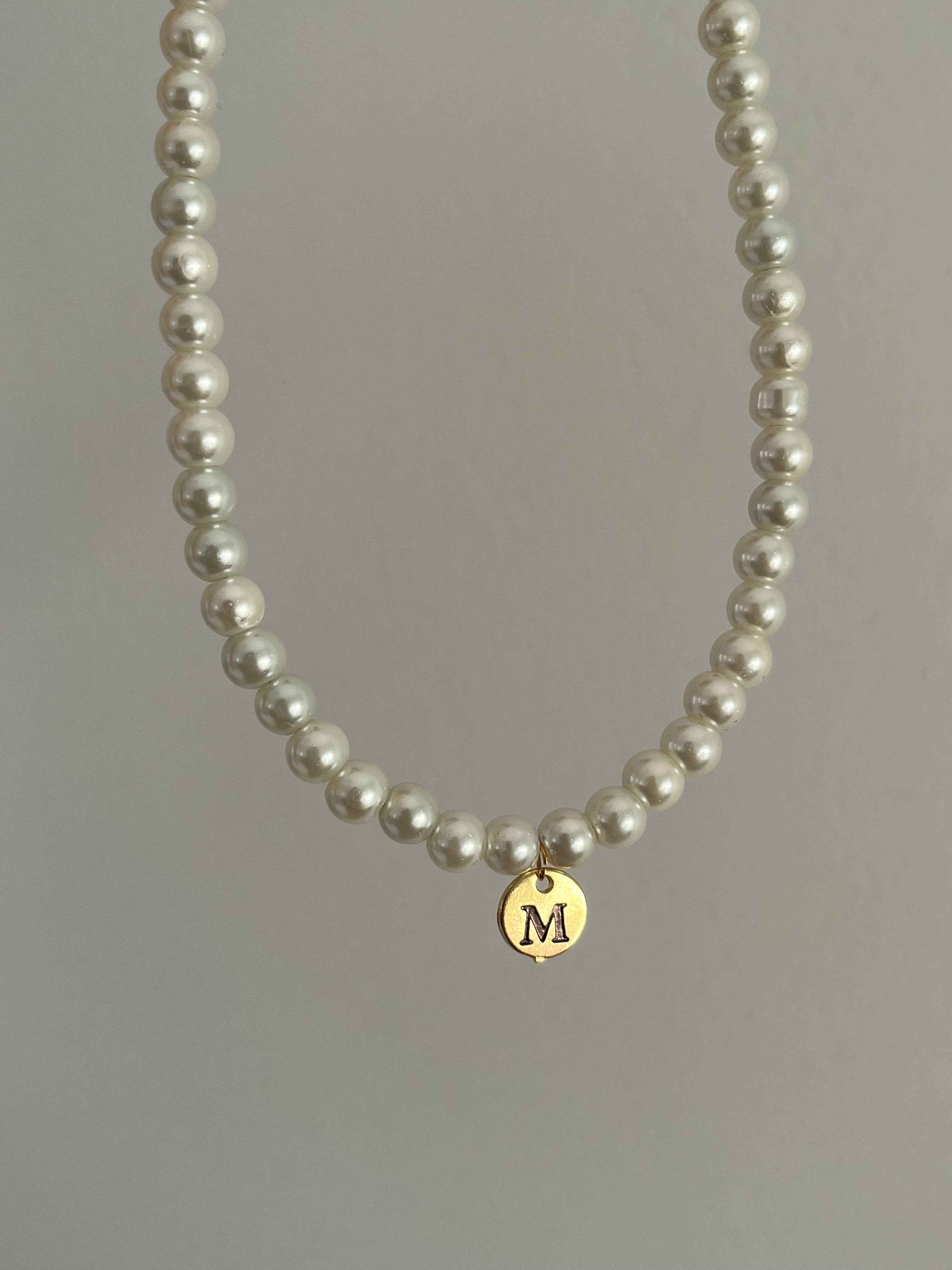 Kişiye Özel Kendin Tasarla Plaka Harf İnci Kolye