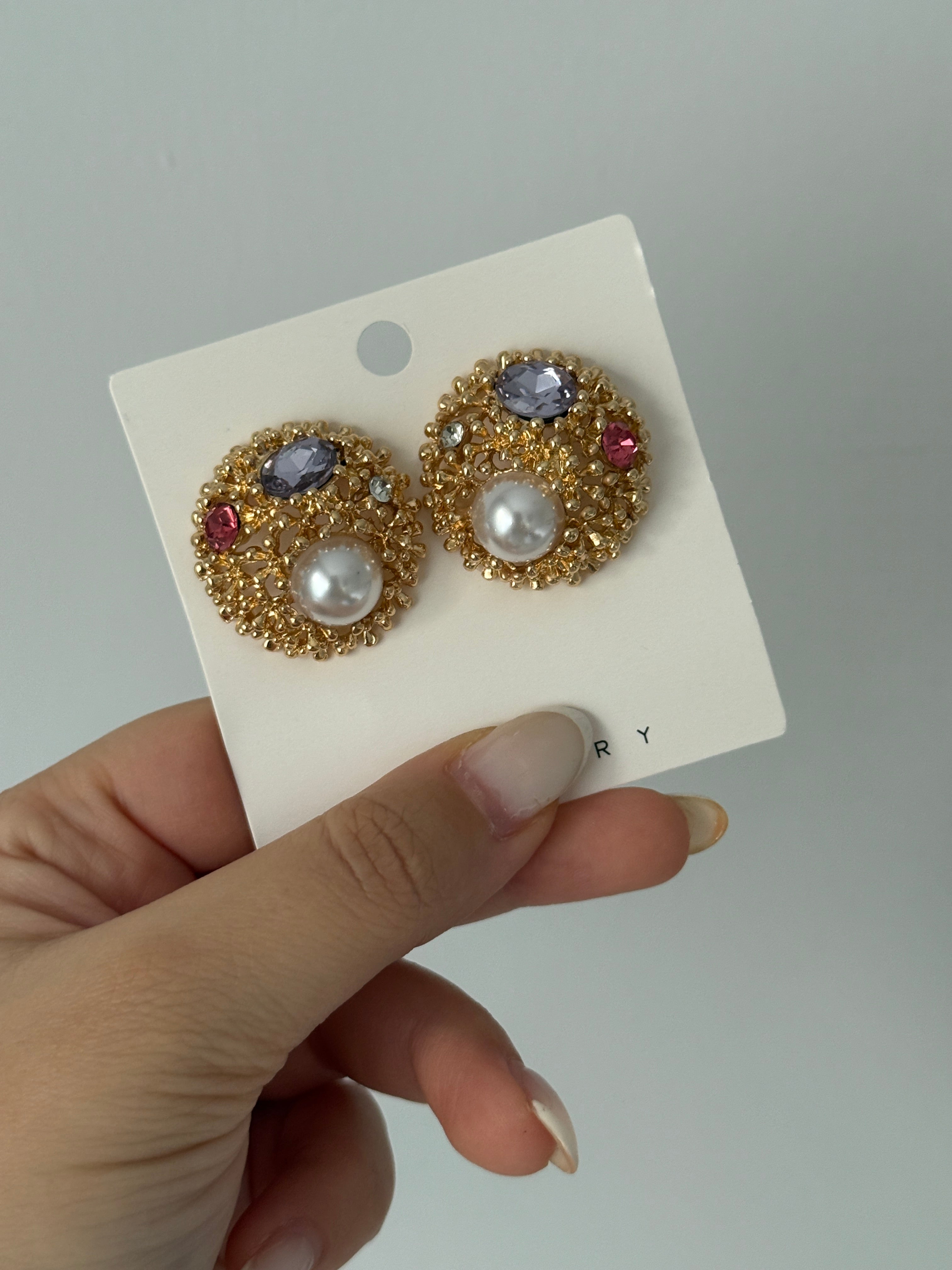 Renkli Taşlı Top Kolye