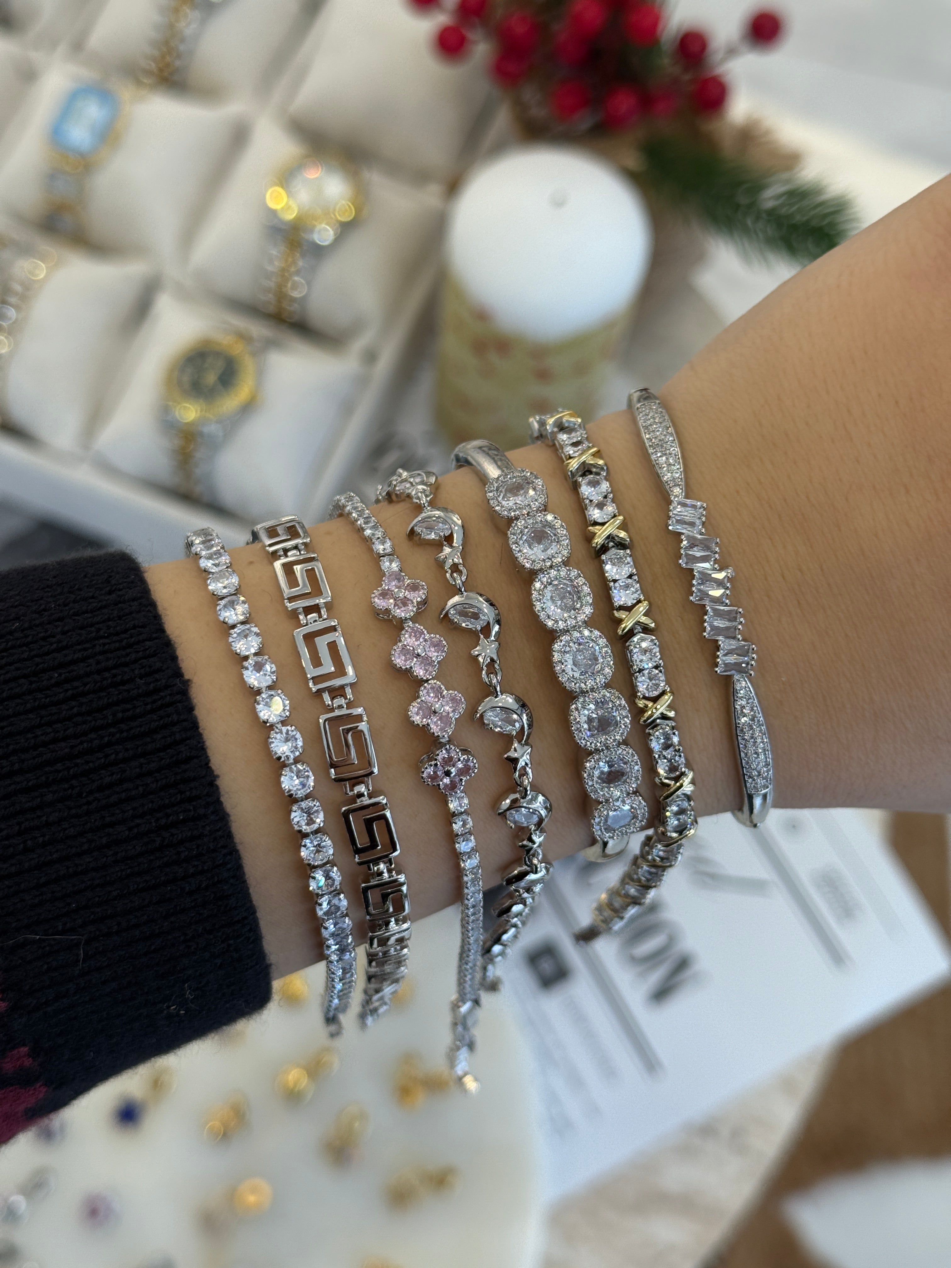 Xuping Silver Ay ve Yıldız Kuyumcu Ayarlanabilir Model Bileklik