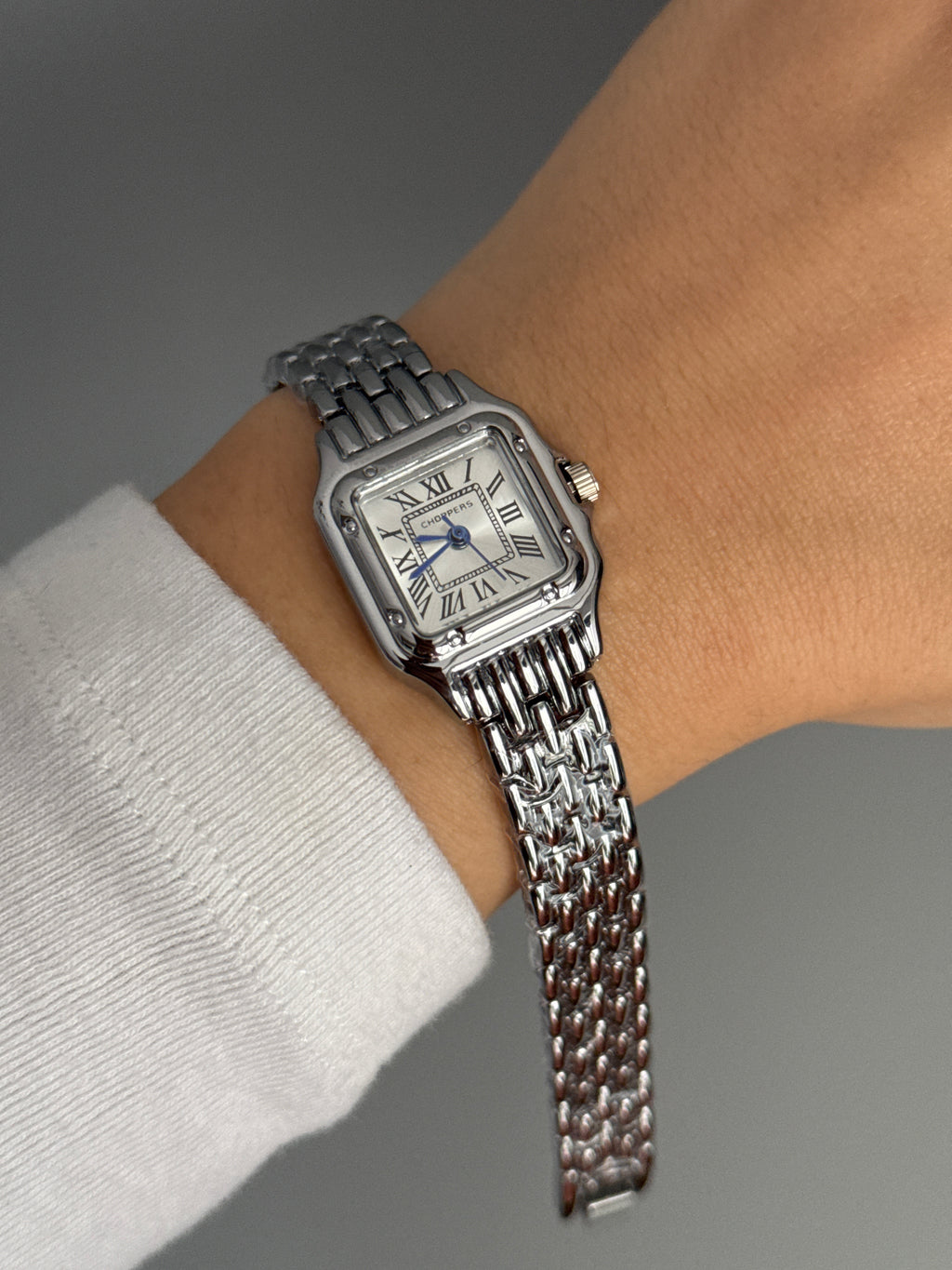 Silver Cartier Marka Model Saat