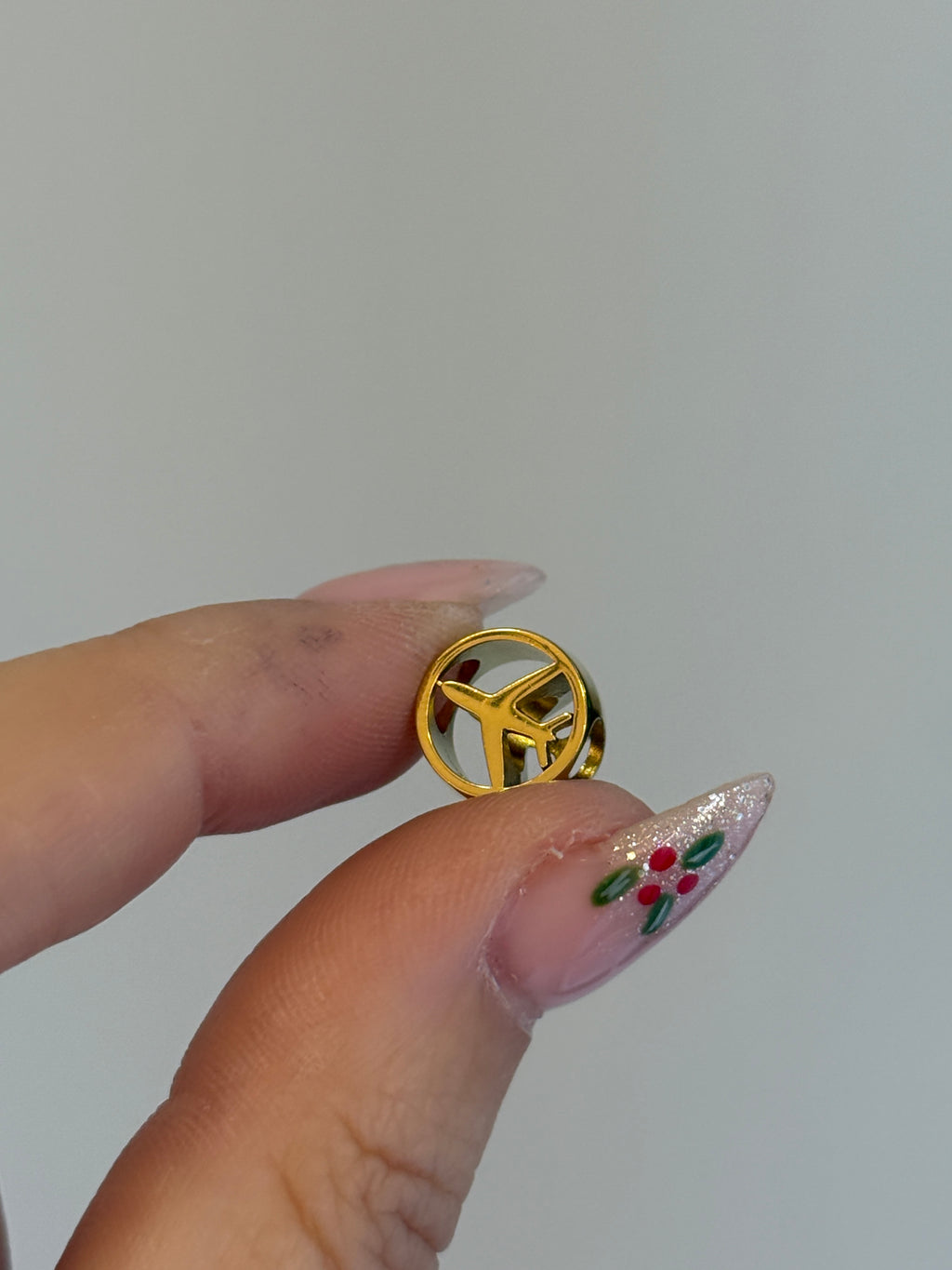 Çelik Gold Uçak Charm