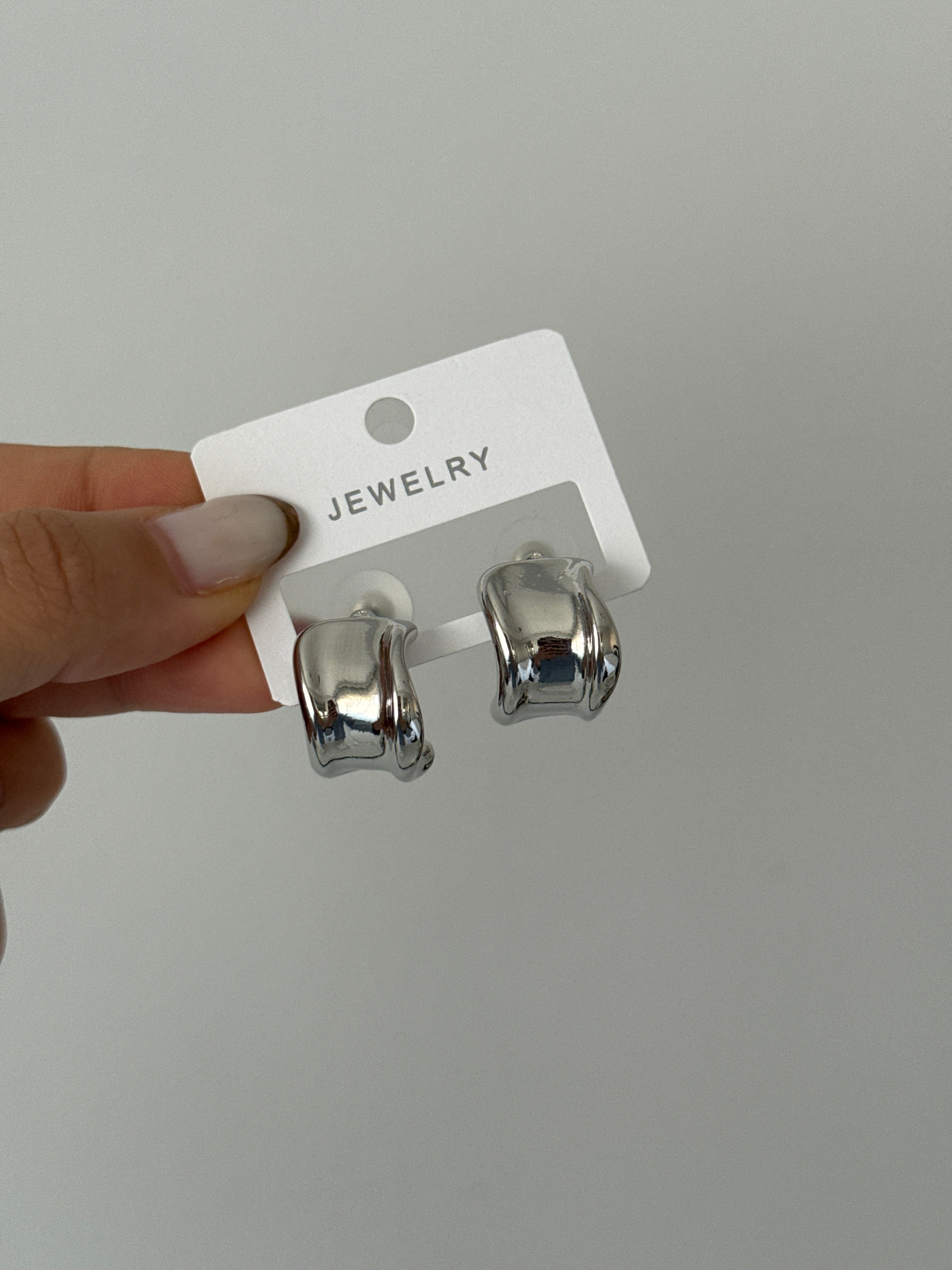 Silver Entenae Küpe