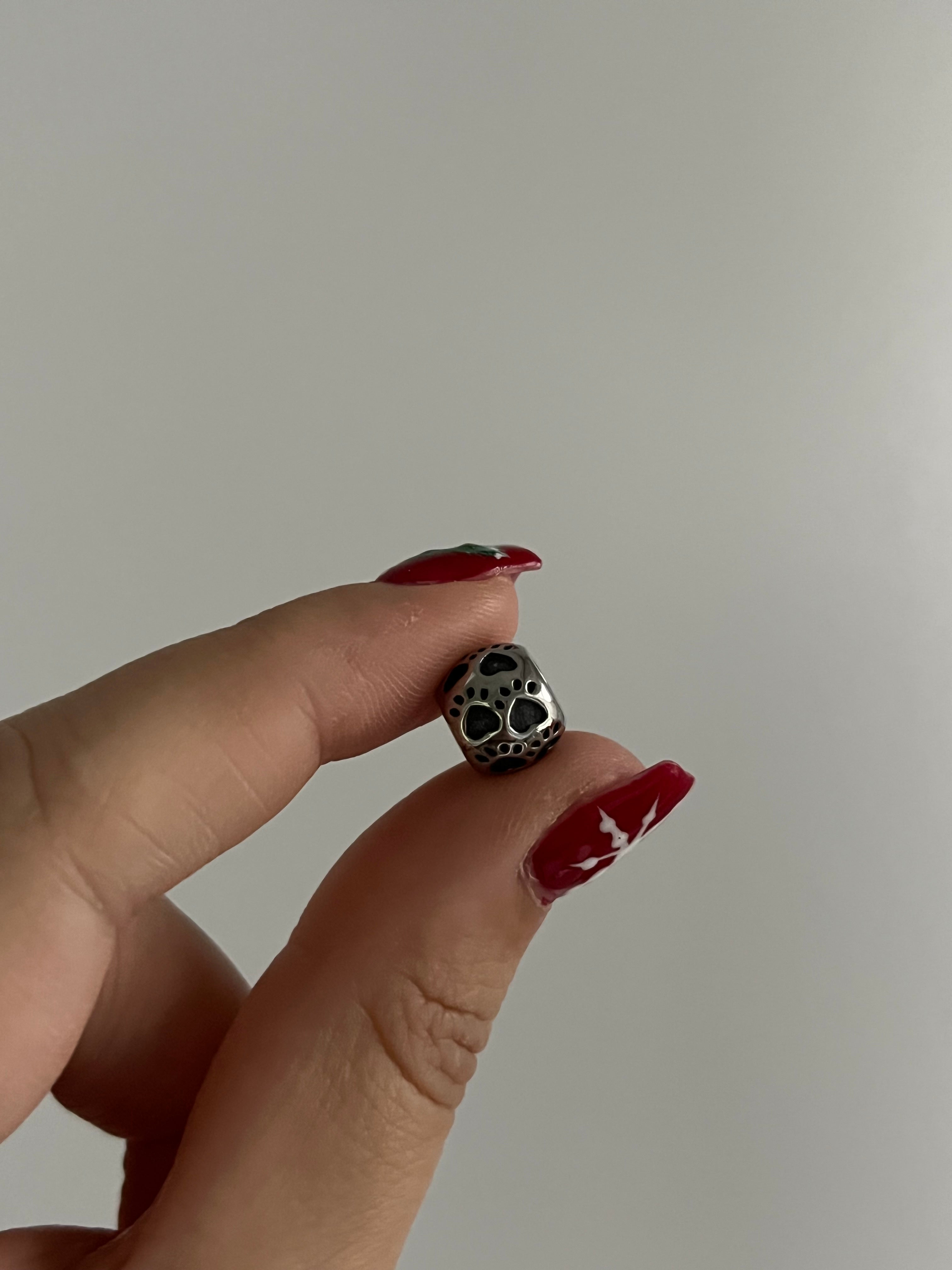 Çelik Kedi Patisi Charm