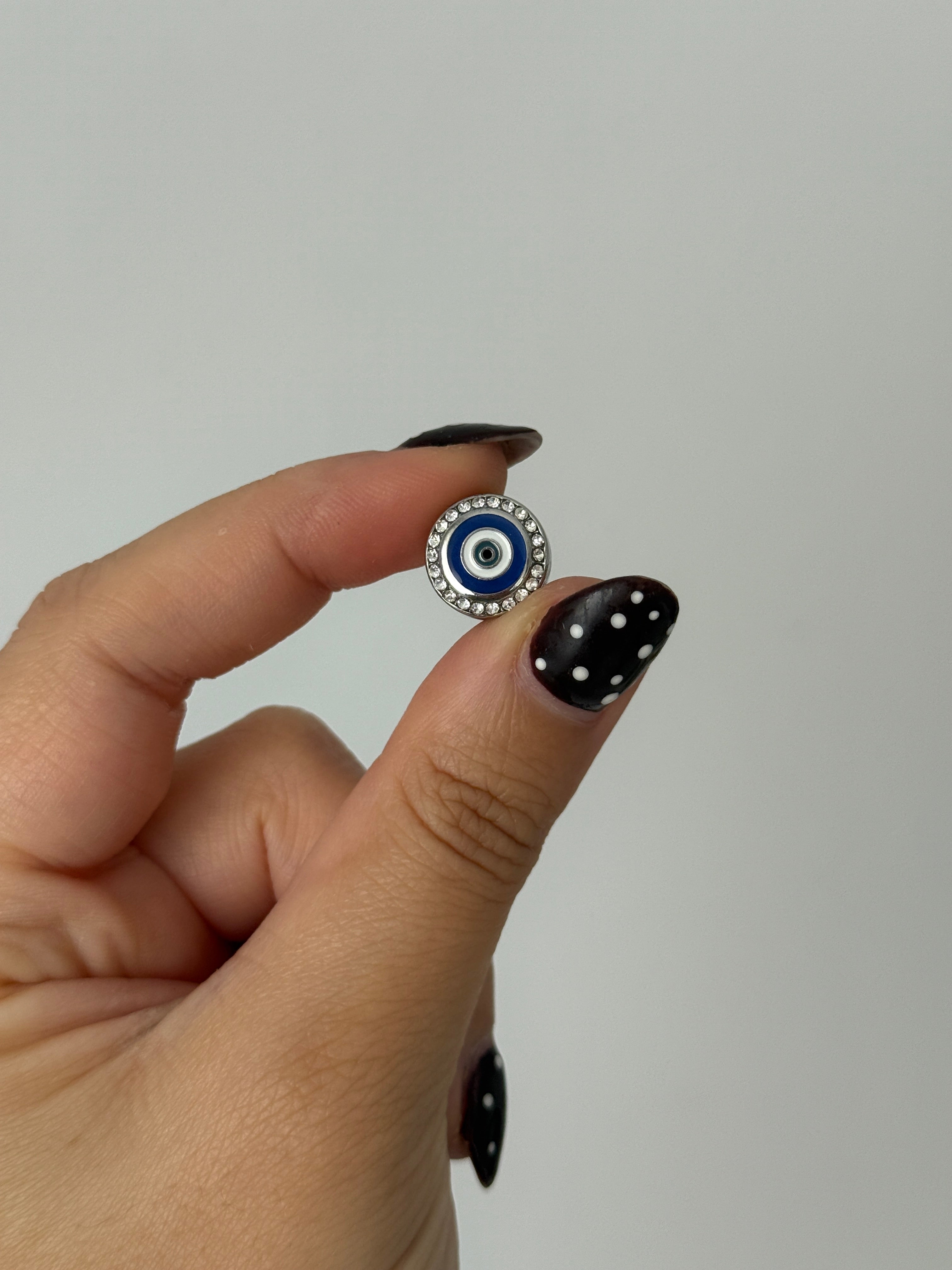 Çelik Nazar Boncugu Charm