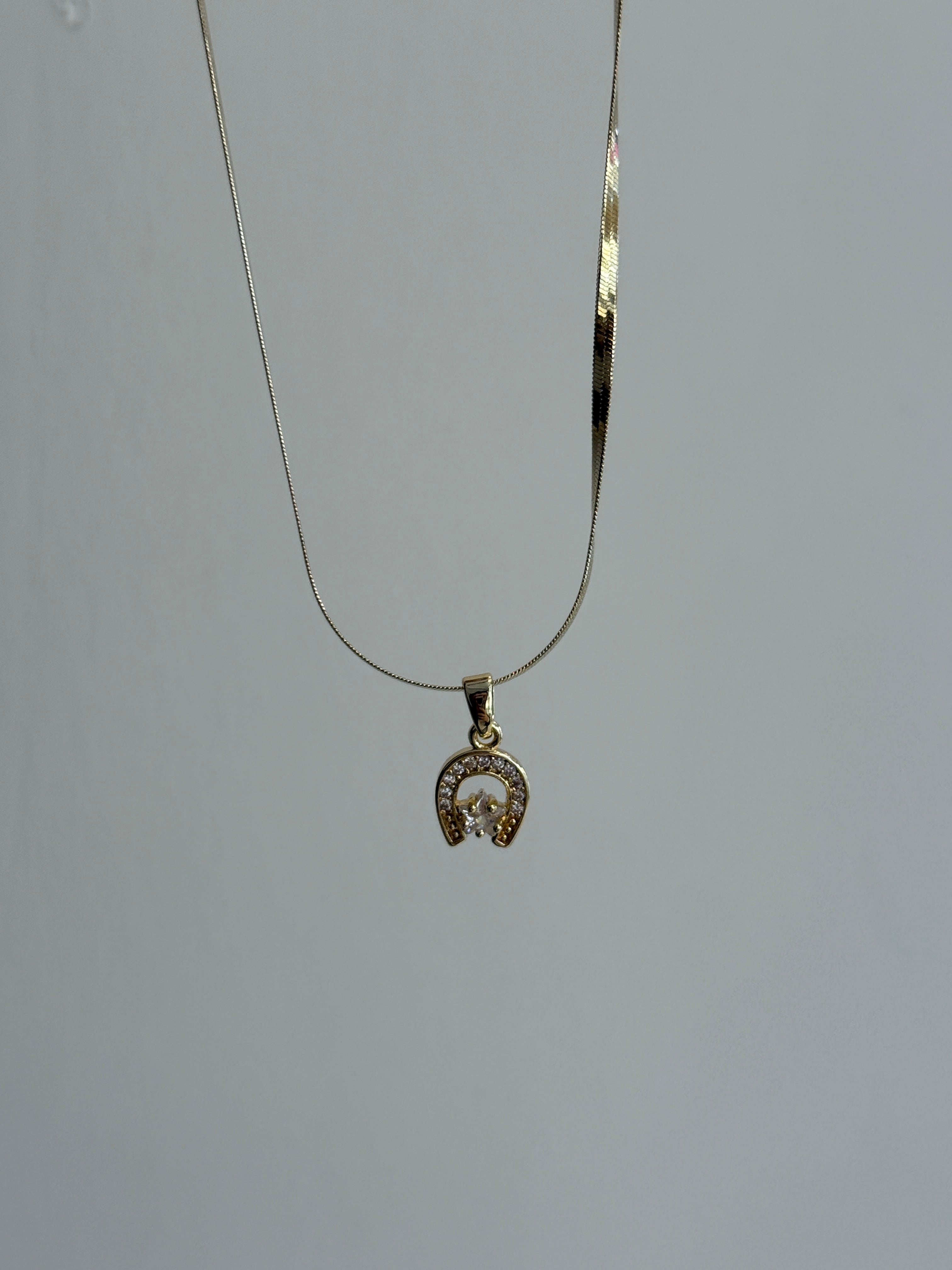 Çelik At Nalı Şans Kolye