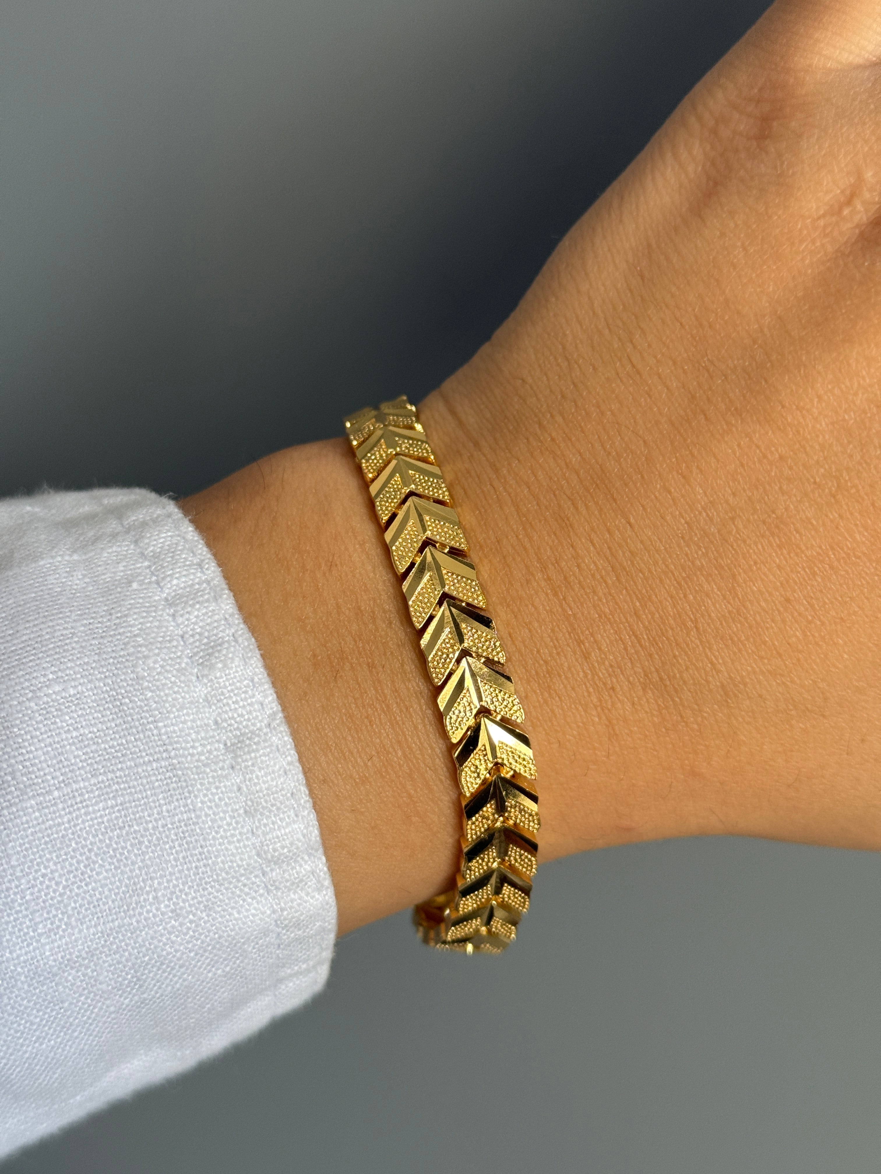 Xuping Gold Balık Sırtı Bileklik