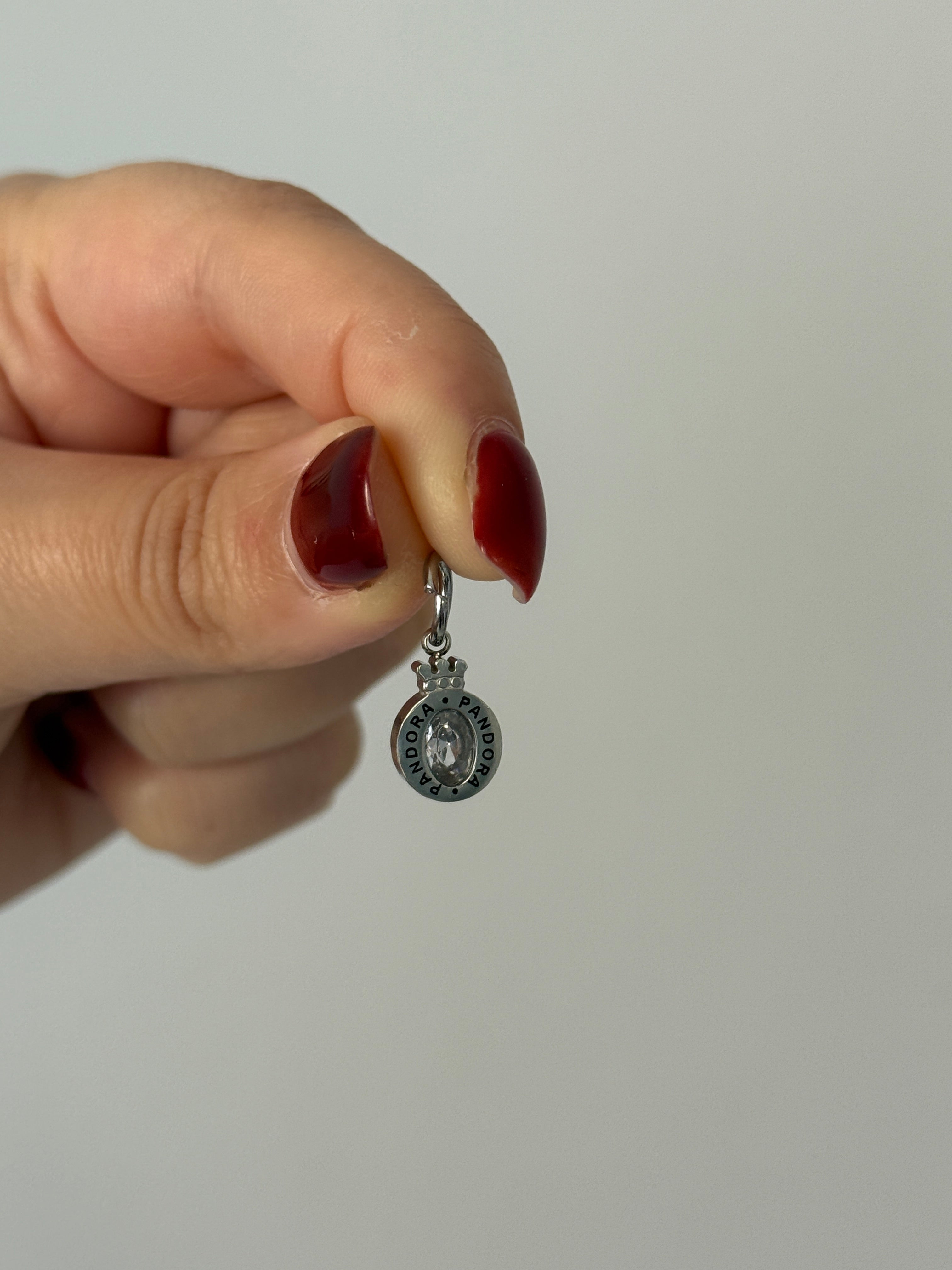 Çelik PNDR Taçlı Charm