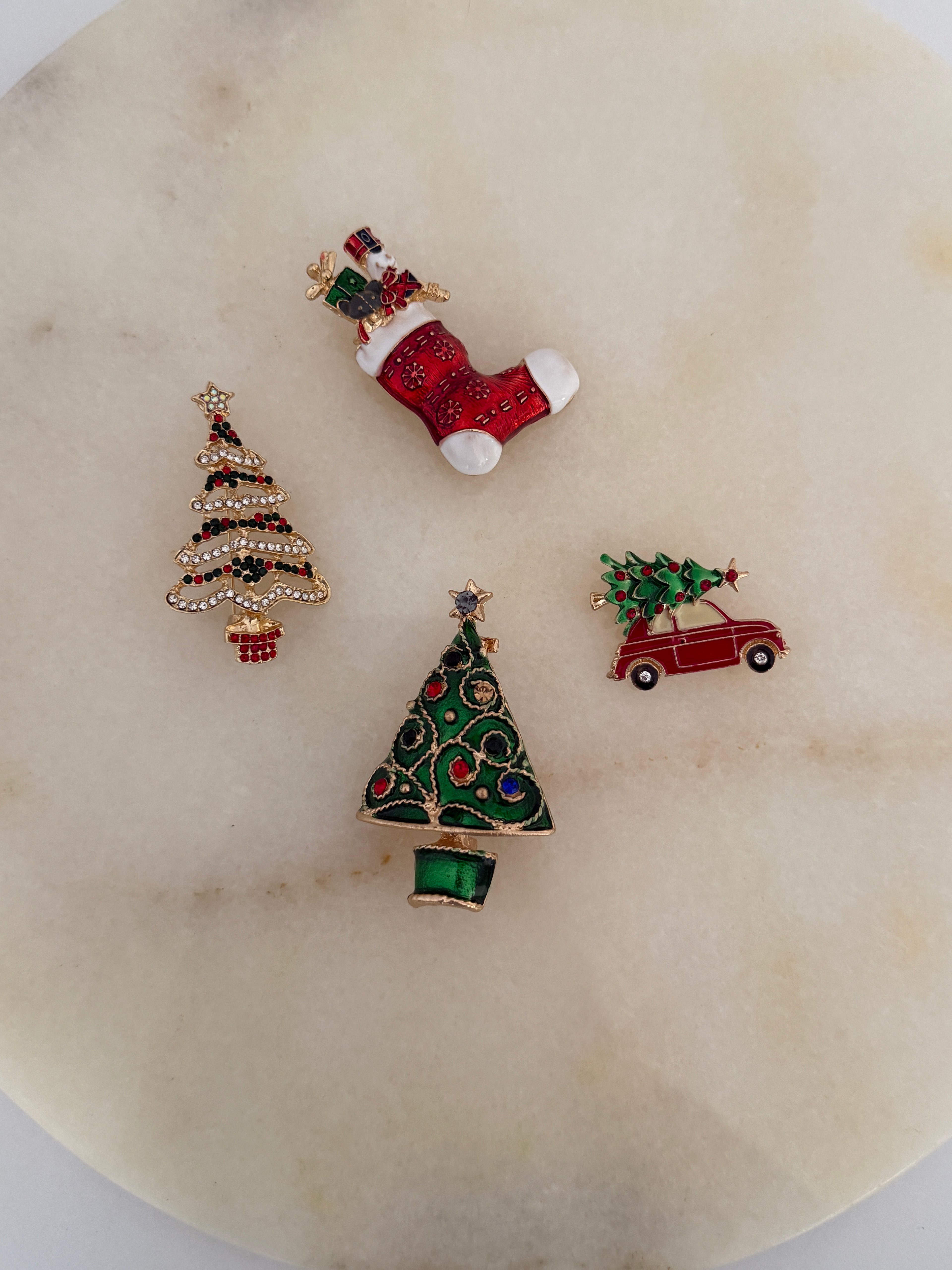 Yılbaşı Çorabı ve Kardan Adam Broş