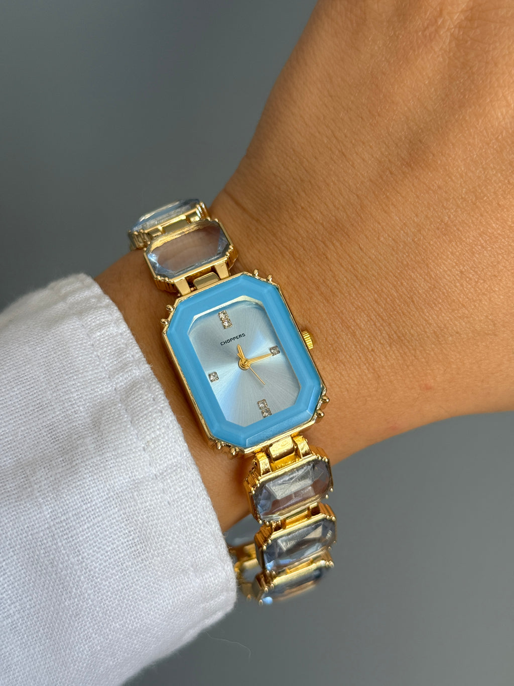 Swarovsk* Marka Model Mavi Taş Saat