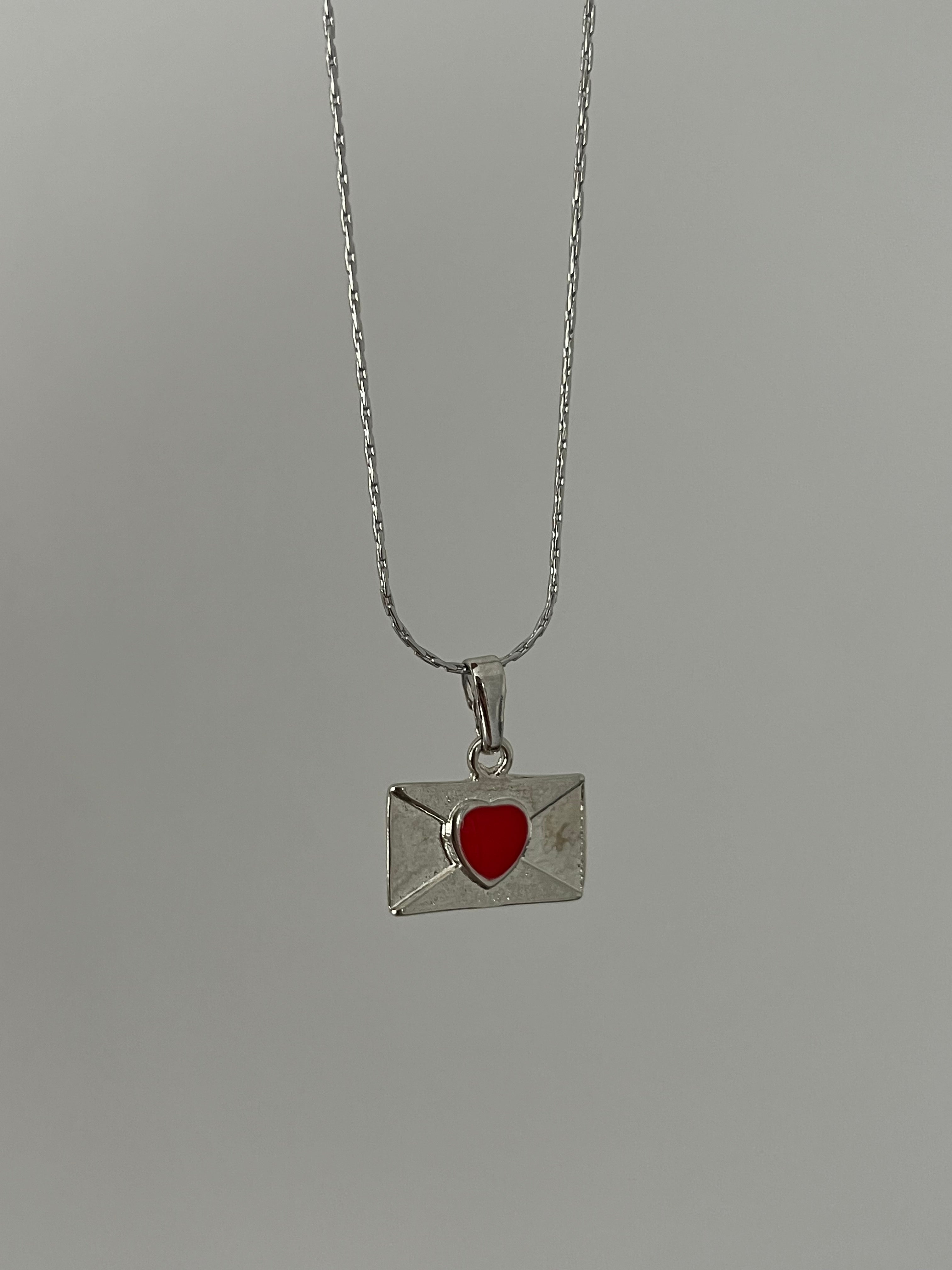 Özel Yapım Silver Mektup Aşk Kolyesi