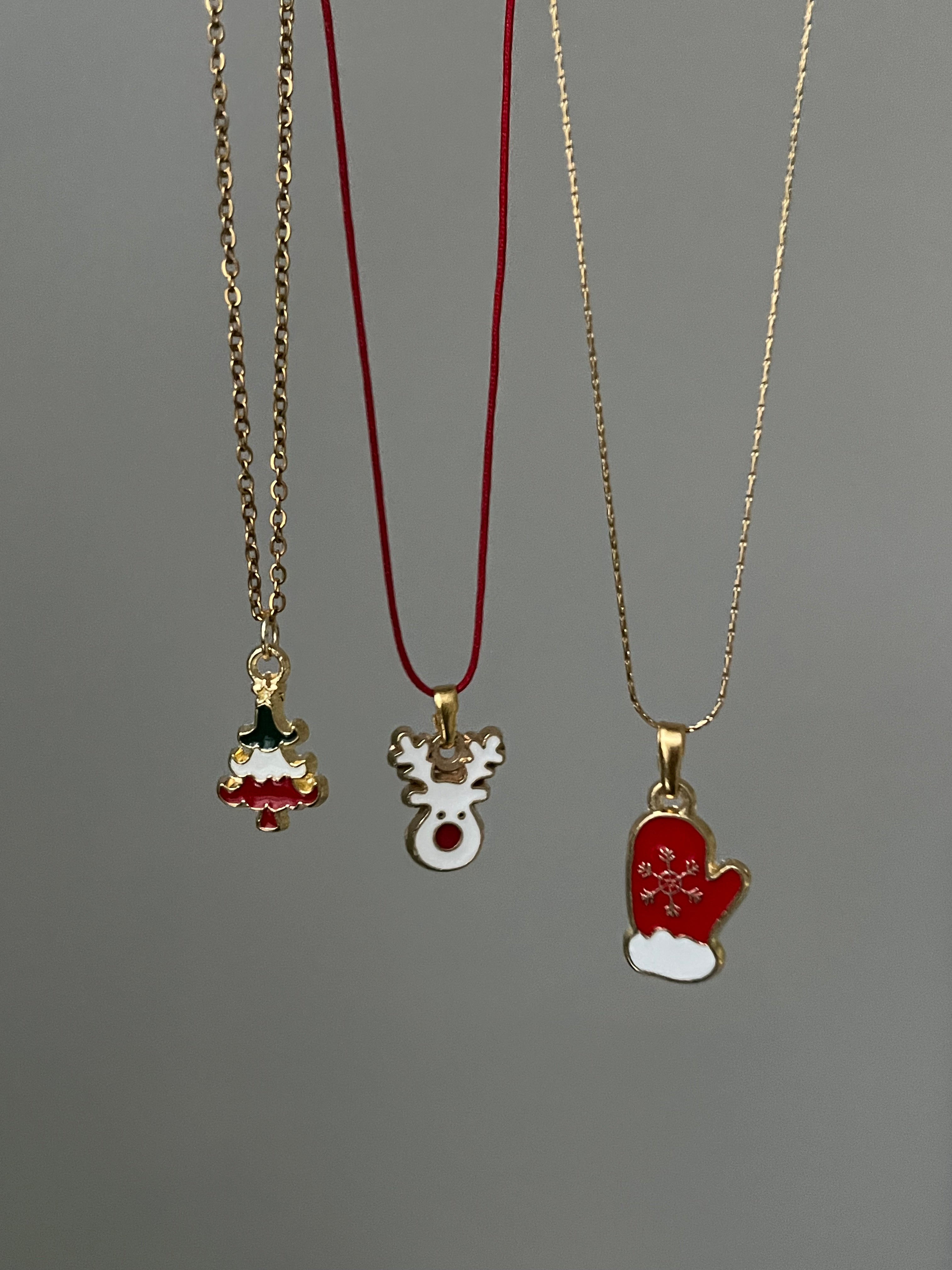 Yılbaşı Ağacı Noel Geyik Kolye