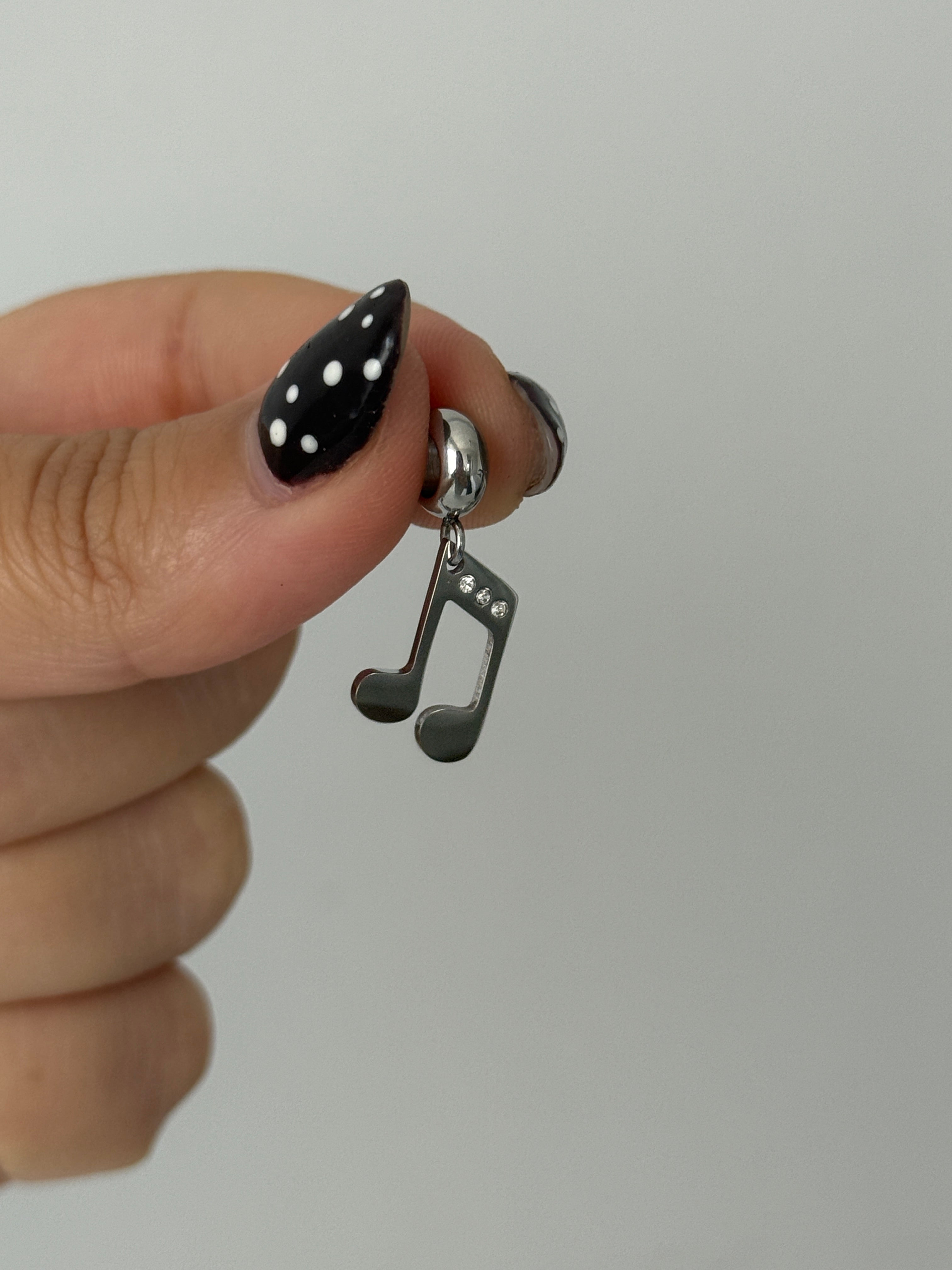 Çelik Müzik Nota Charm