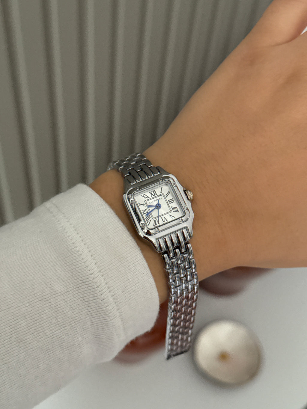 Silver Cartier Marka Model Saat