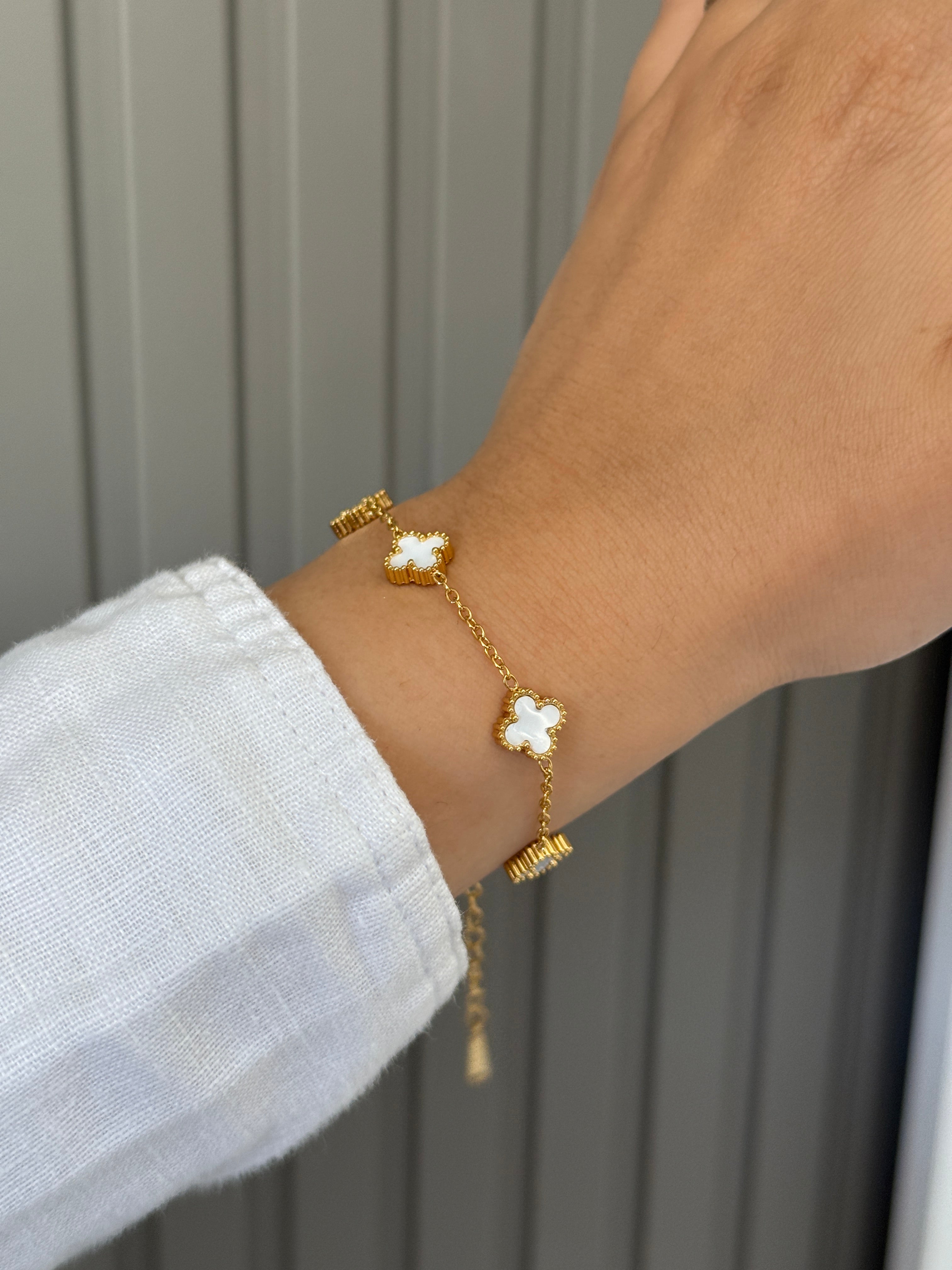 Çelik Gold Mini Van Cl**f Marka Model Bileklik