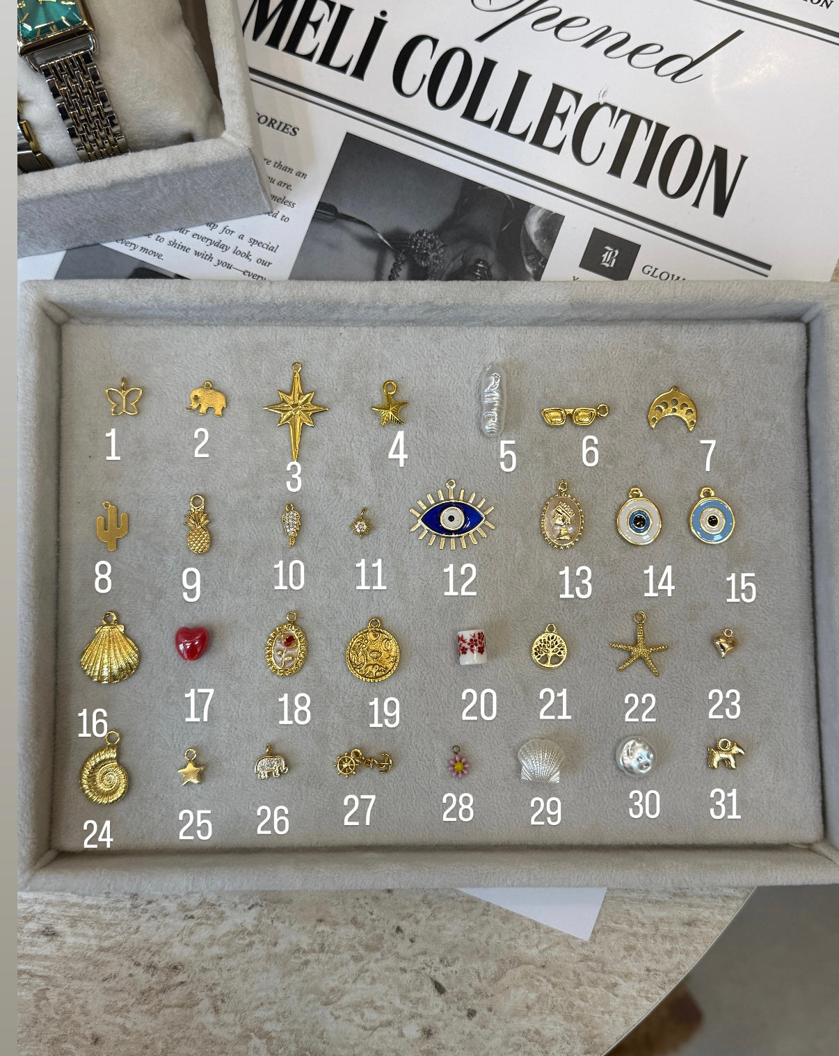 Kişiye Özel Kendin Tasarla Ataç Zincir Charm Bileklik