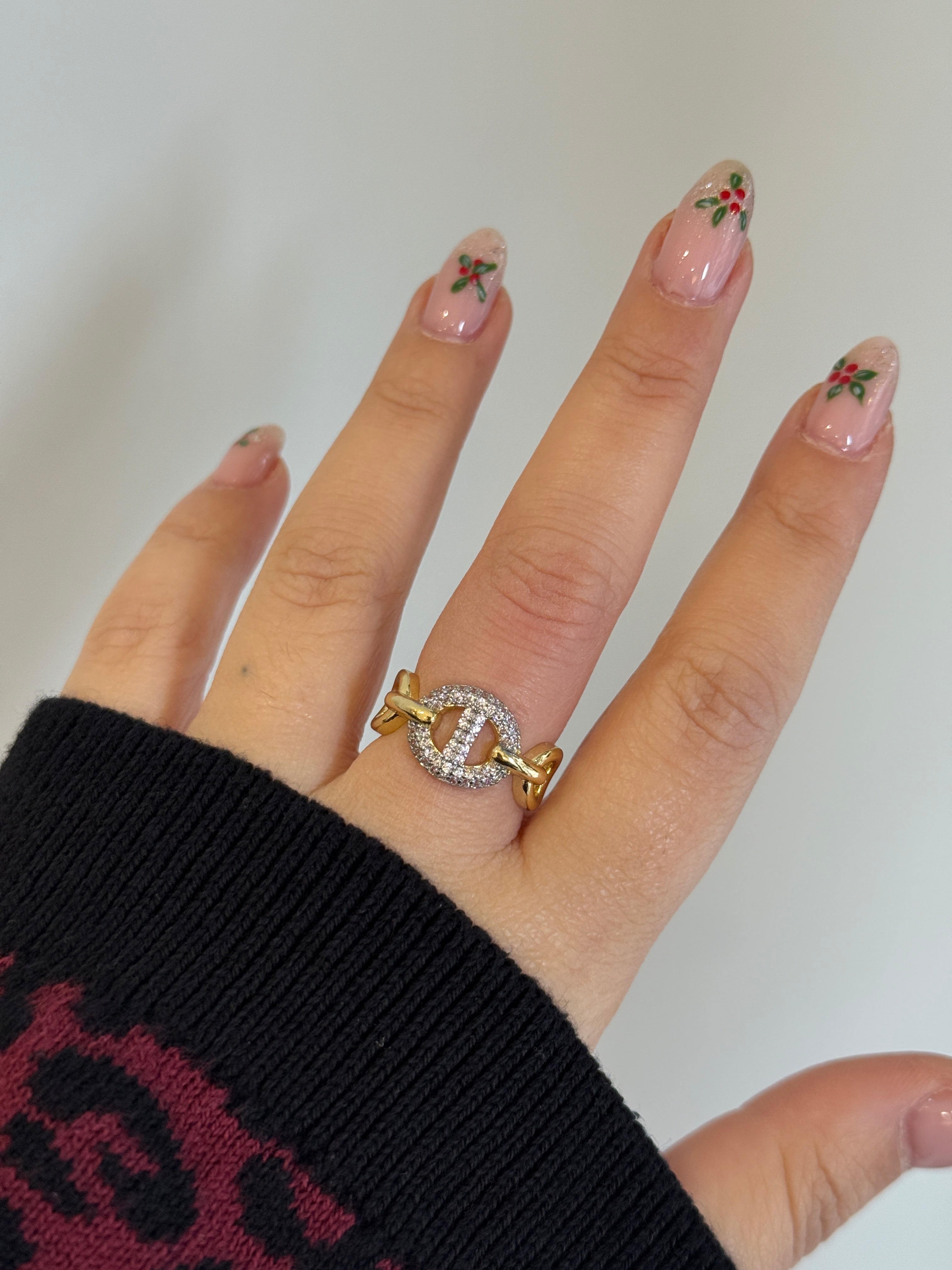 Xuping Taşlı Cartier Ayarlanabilir Yüzük