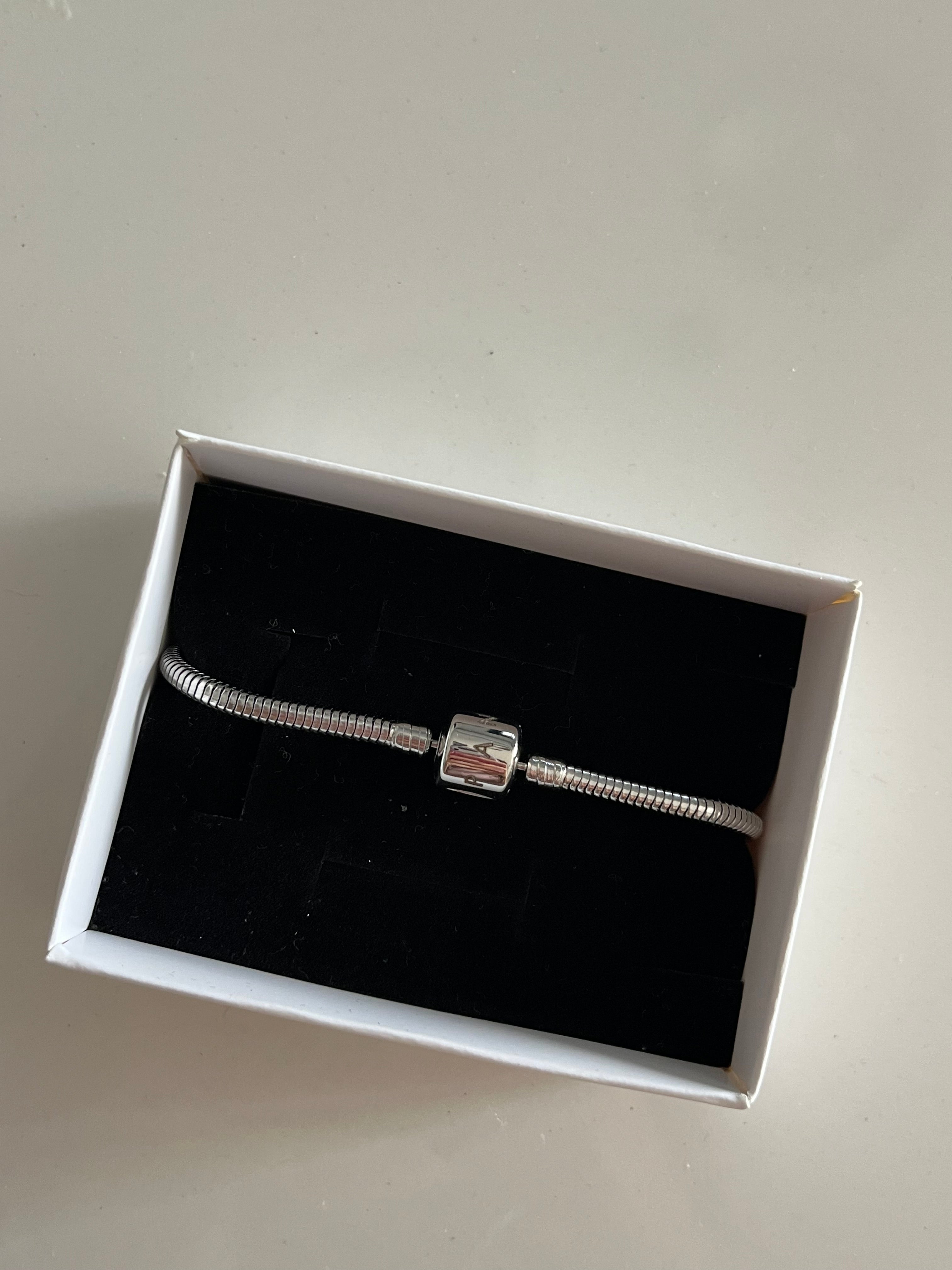 Çelik PNDR Elips Model Charm Bileklik