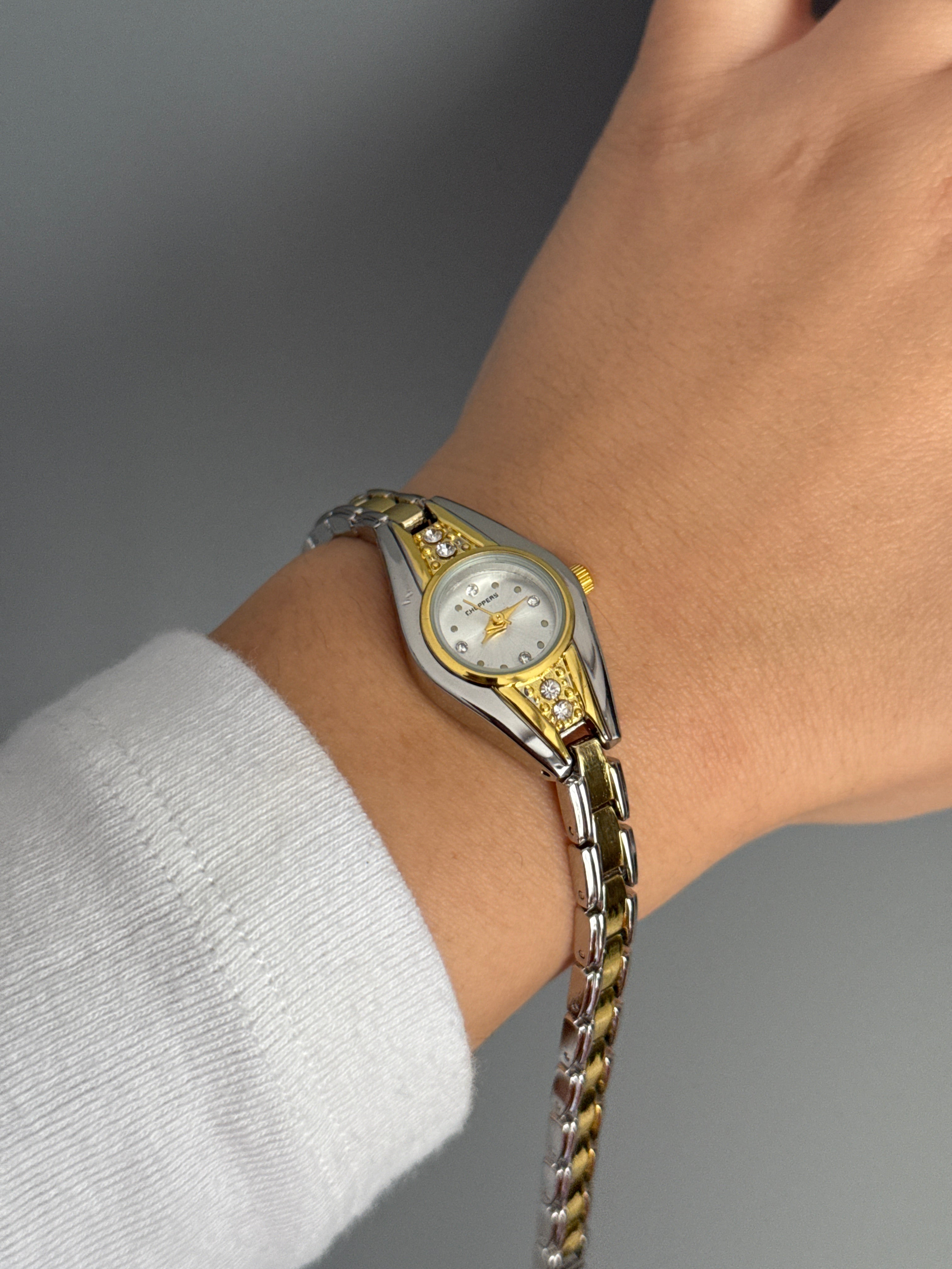 Taşlı Vintage Cartier Marka Model Saat