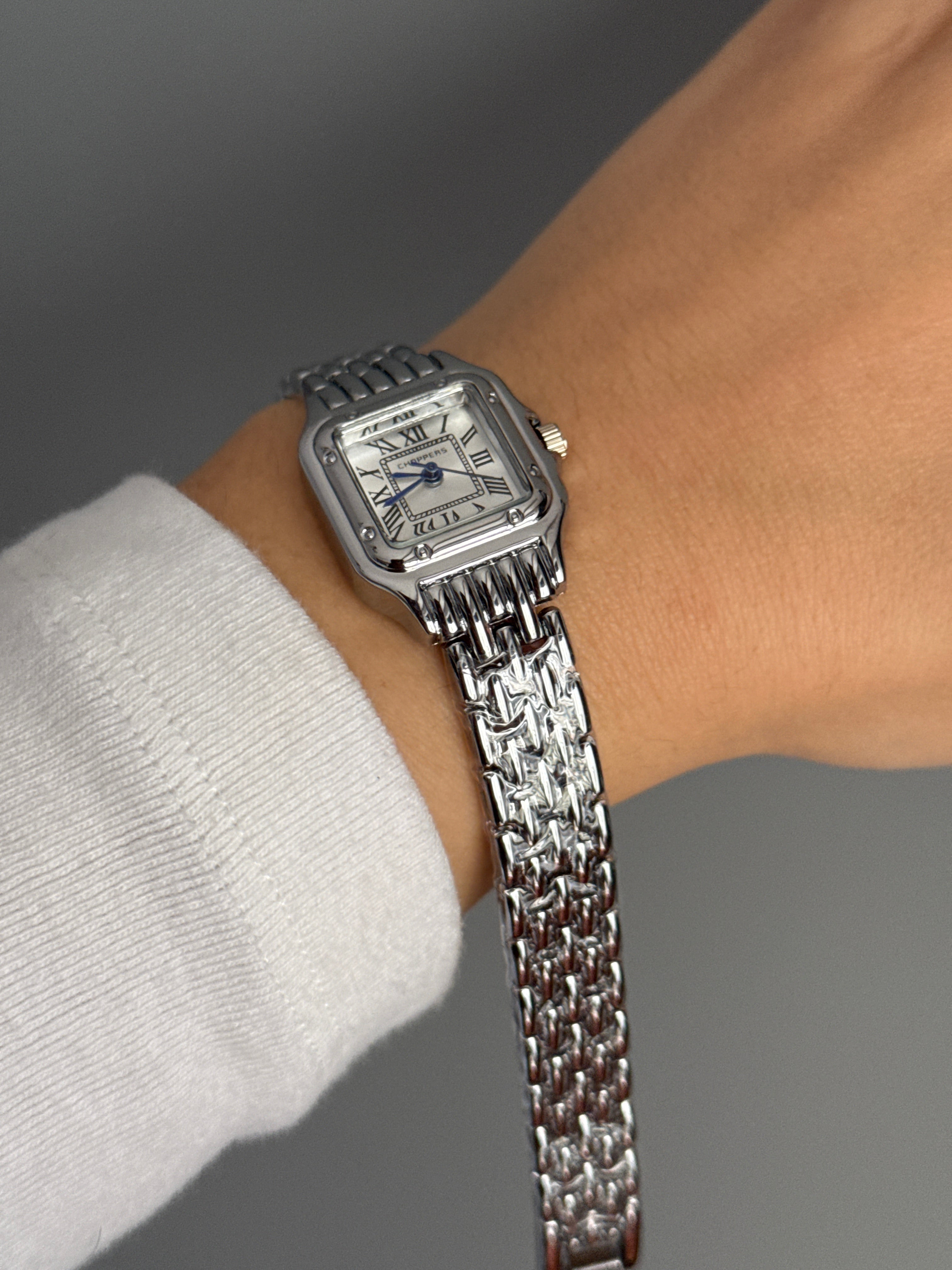 Silver Cartier Marka Model Saat