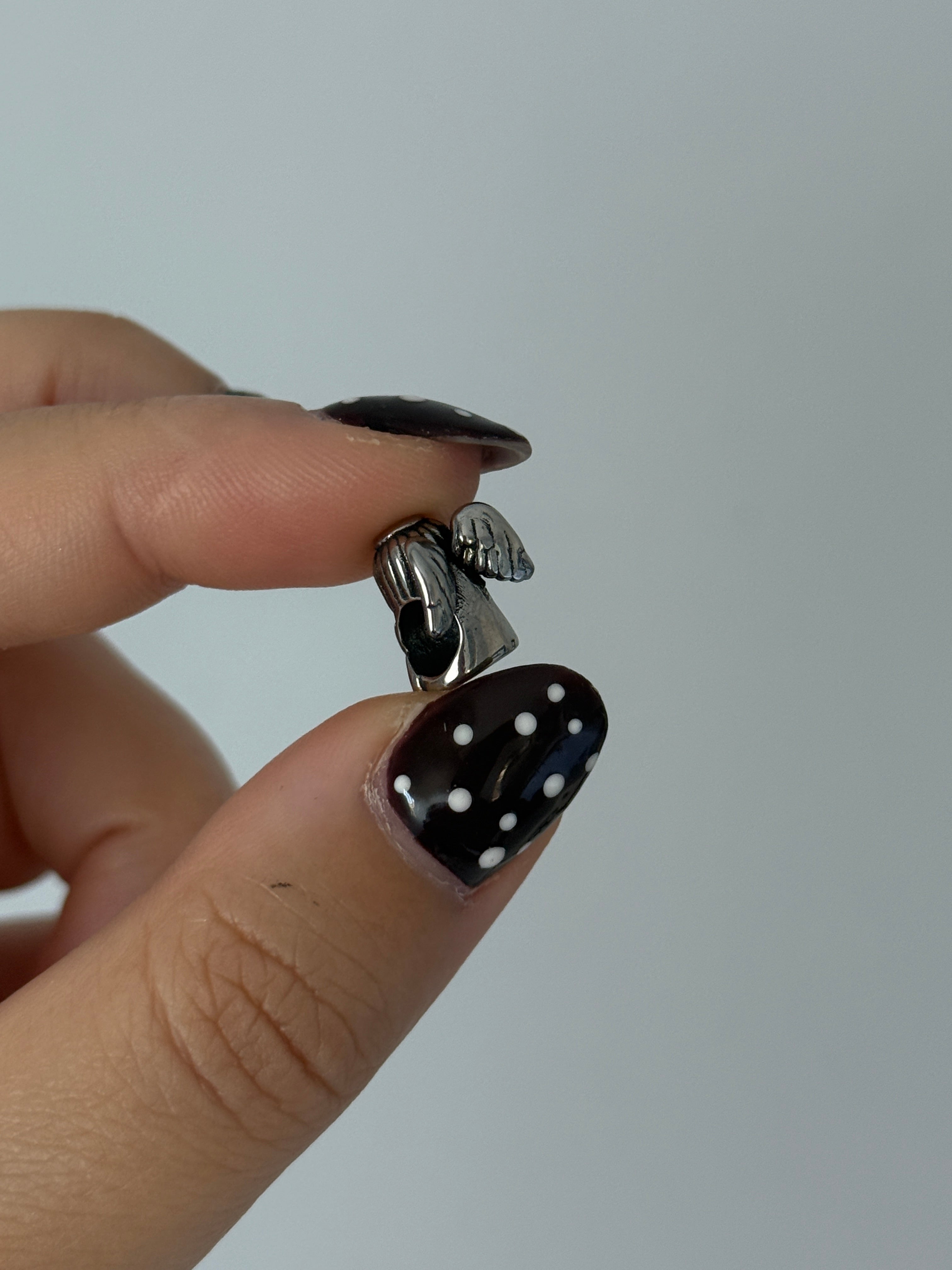 Çelik Kanatlı Melek Kız Charm