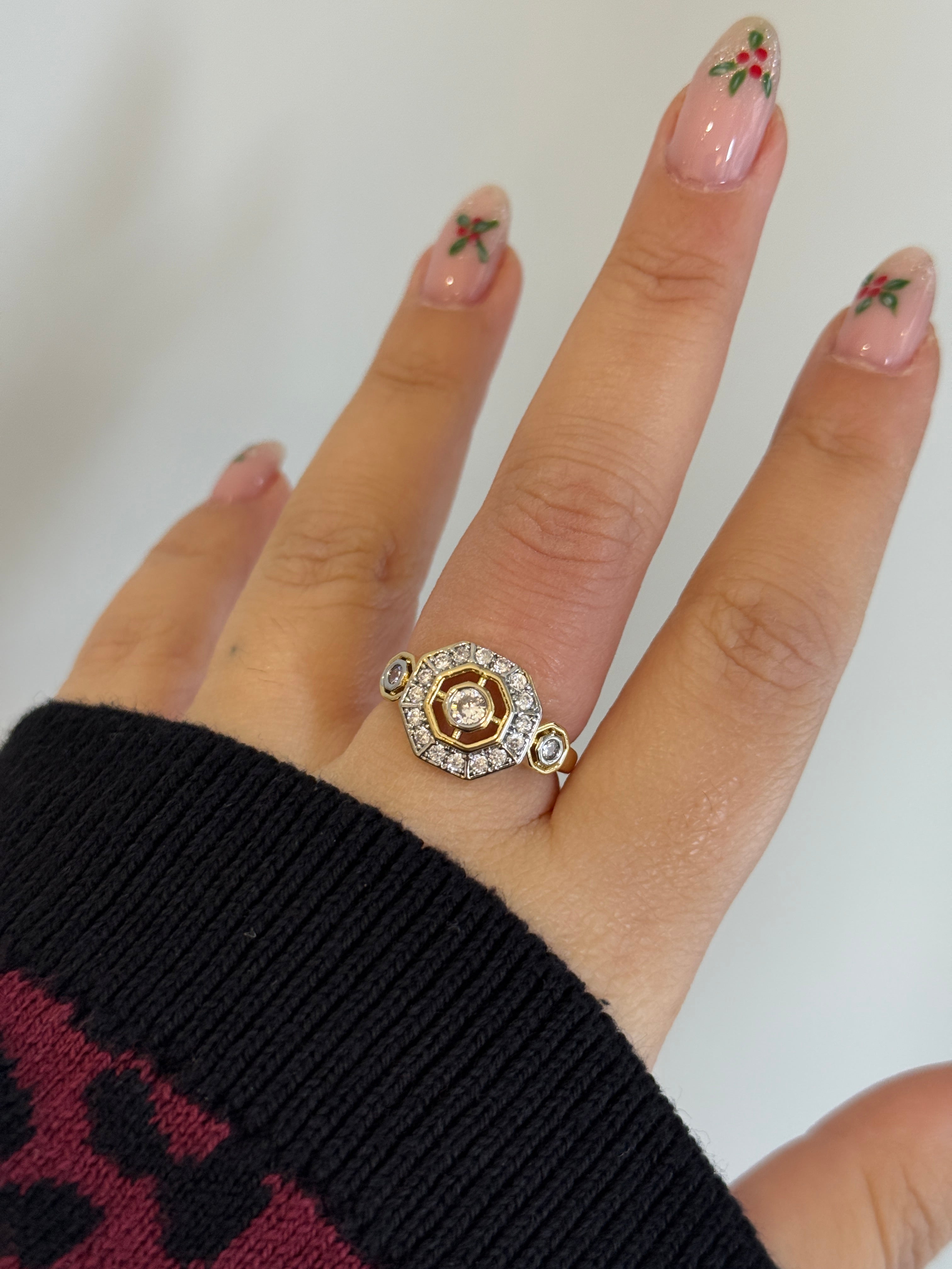 Xuping Taşlı Ayarlanabilir Hermes Yüzük