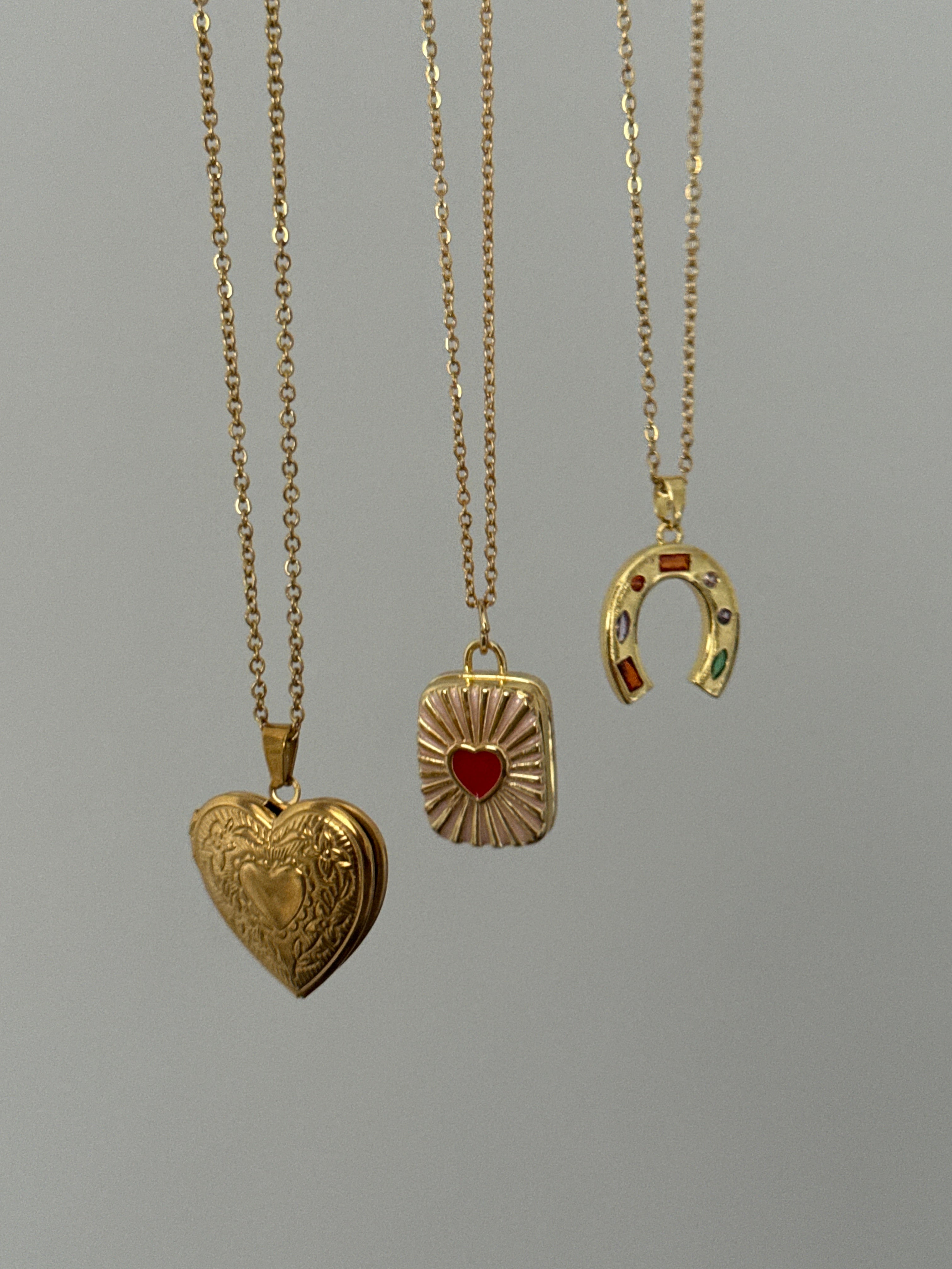 Çelik Resim Koyulabilen Kalp Vintage Kolye