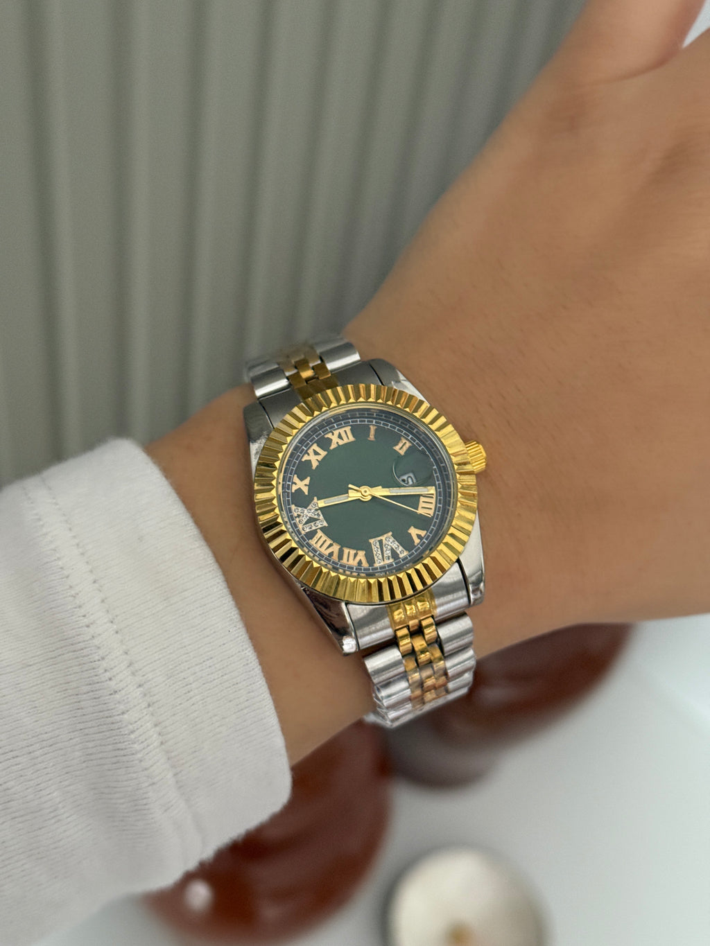 Çelik Yeşil Rolex Marka Model Saat