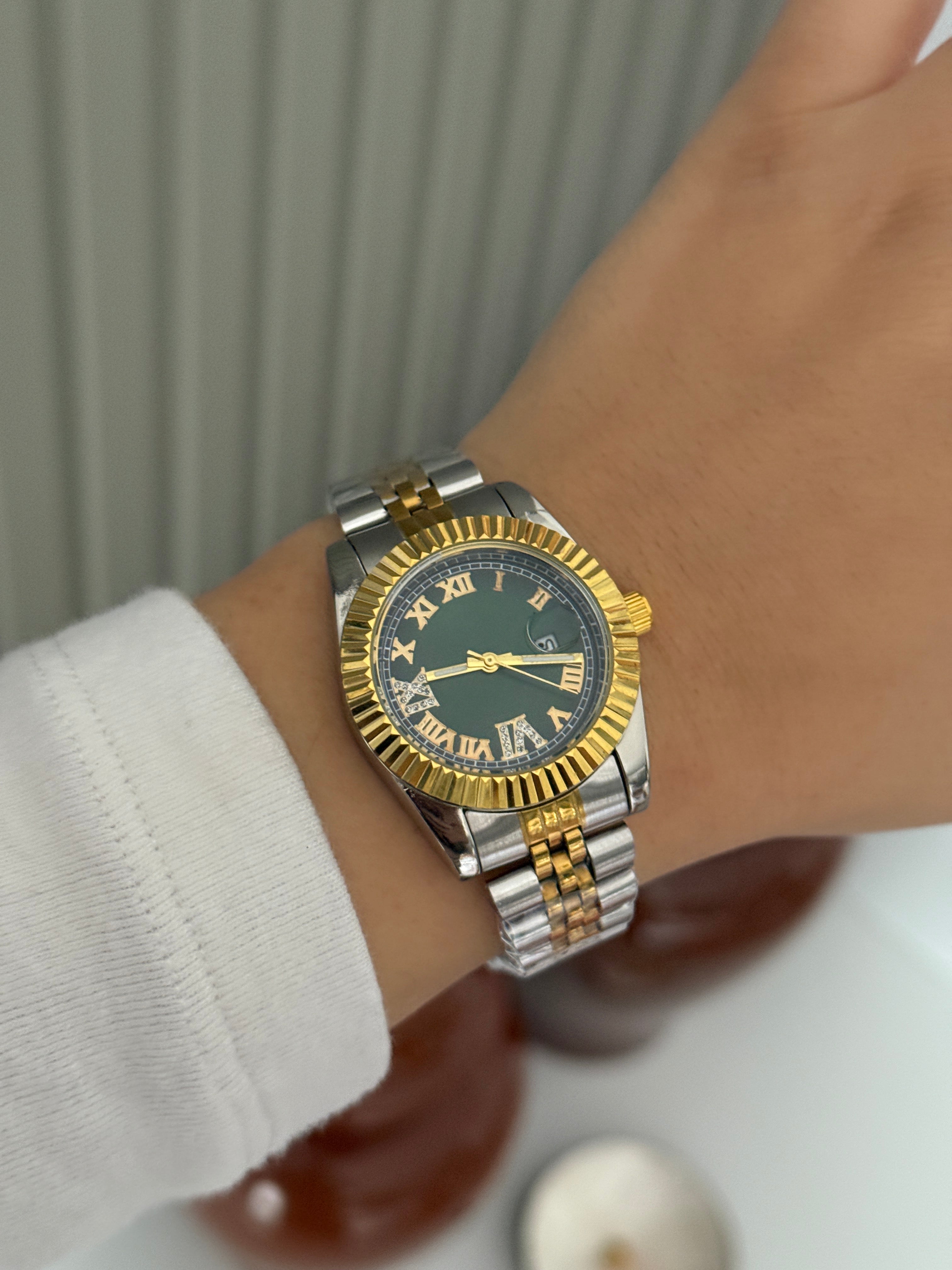 Çelik Yeşil Rolex Marka Model Saat