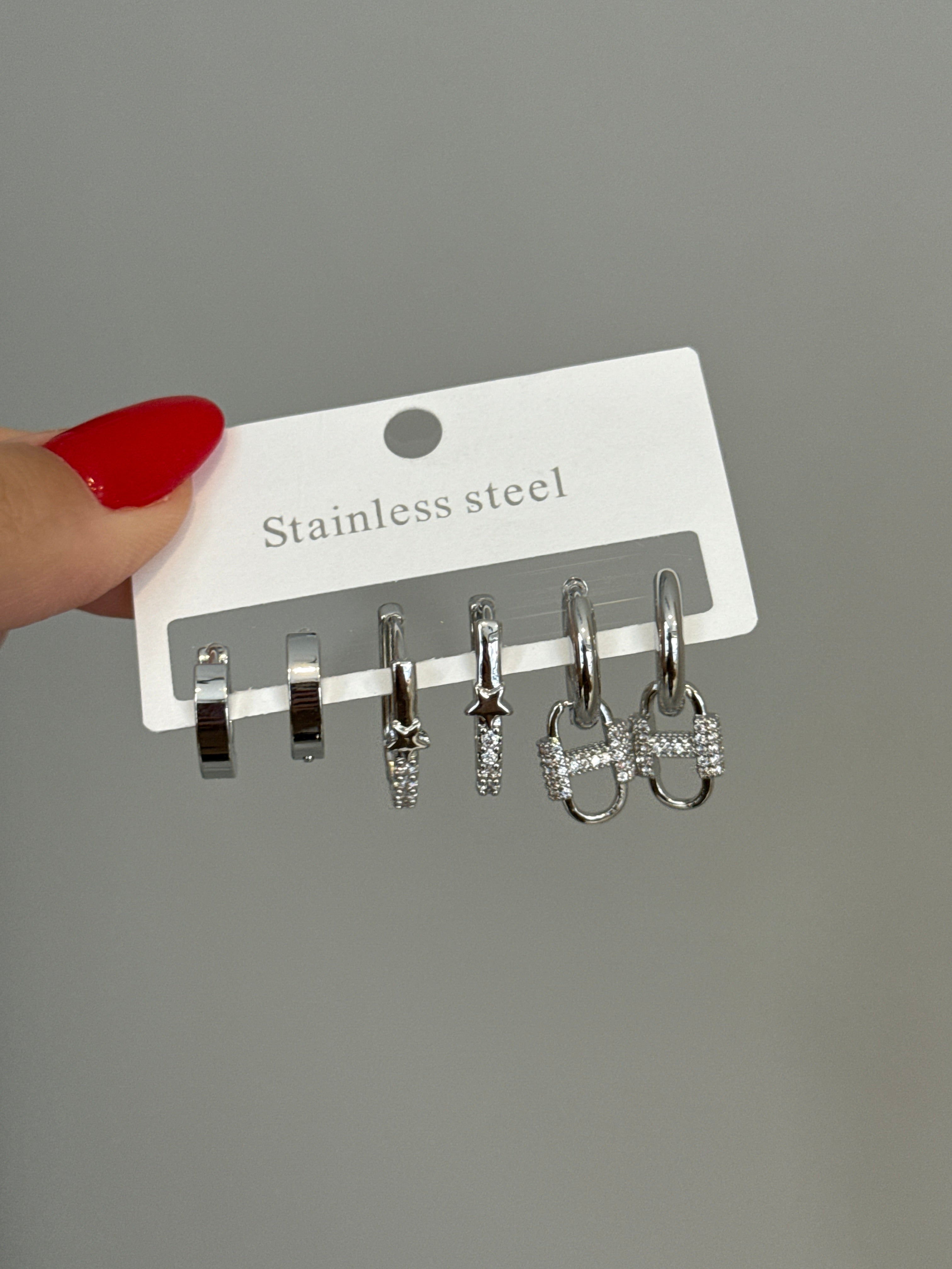 6lı Set Cartier Marka Model Küpe