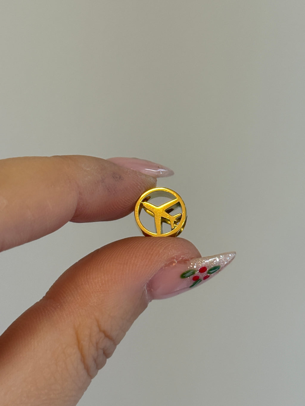 Çelik Gold Uçak Charm