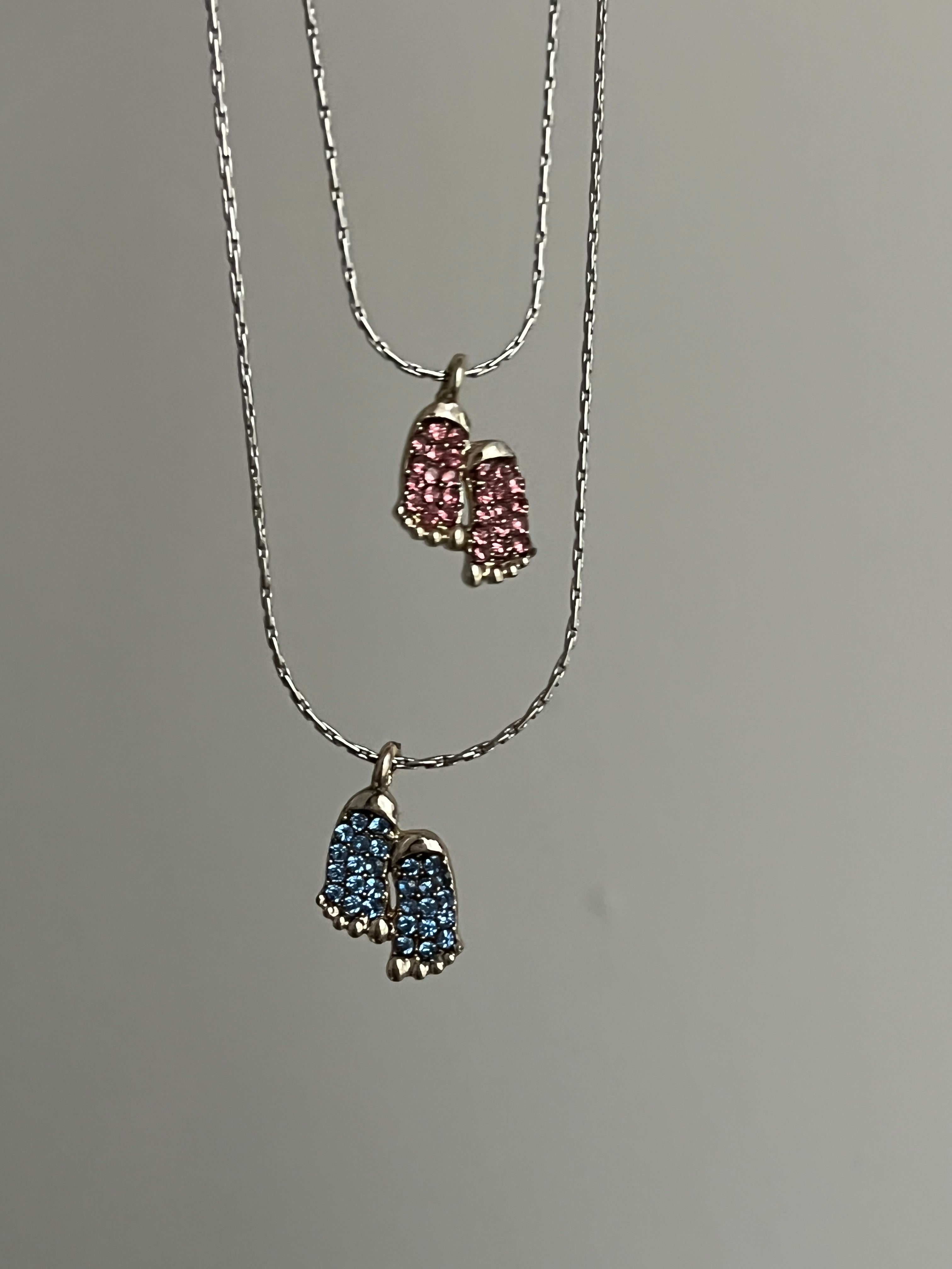 Özel Yapım Kız&Erkek Bebek Minik Ayaklar Kolye