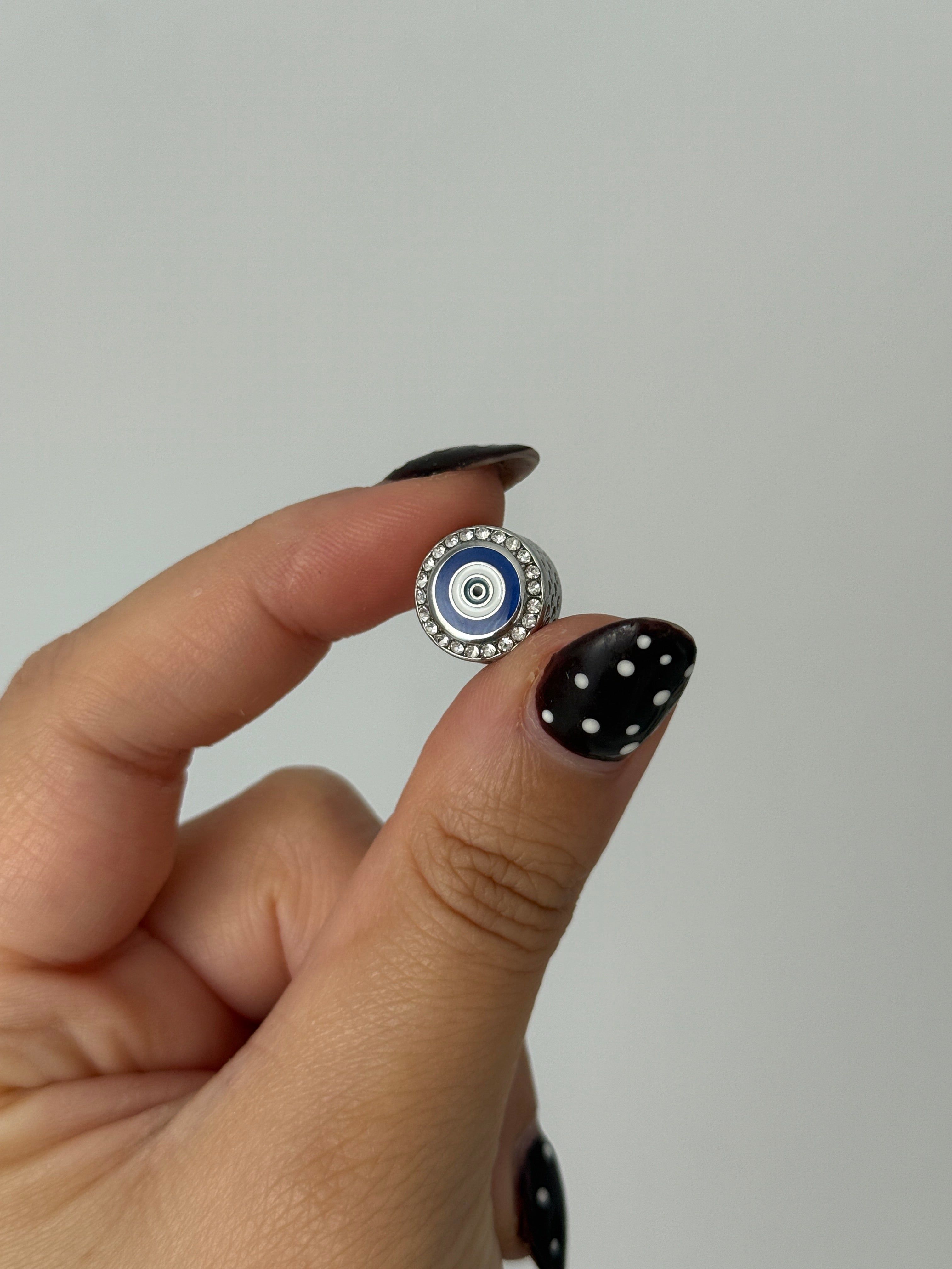 Çelik Nazar Boncugu Charm