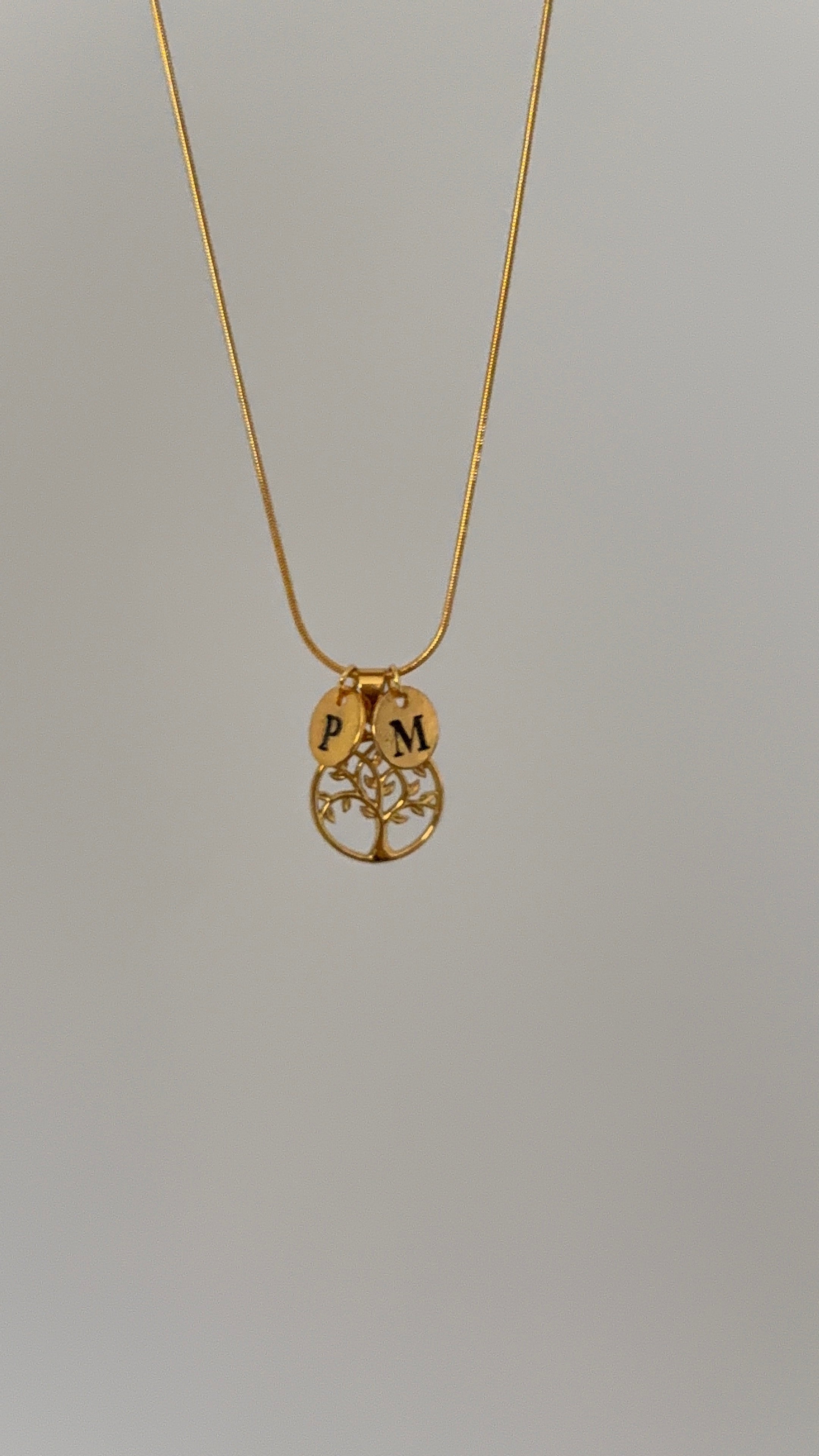 Kendin Tasarla Çelik Aile ve Yaşam Ağacı Kolye