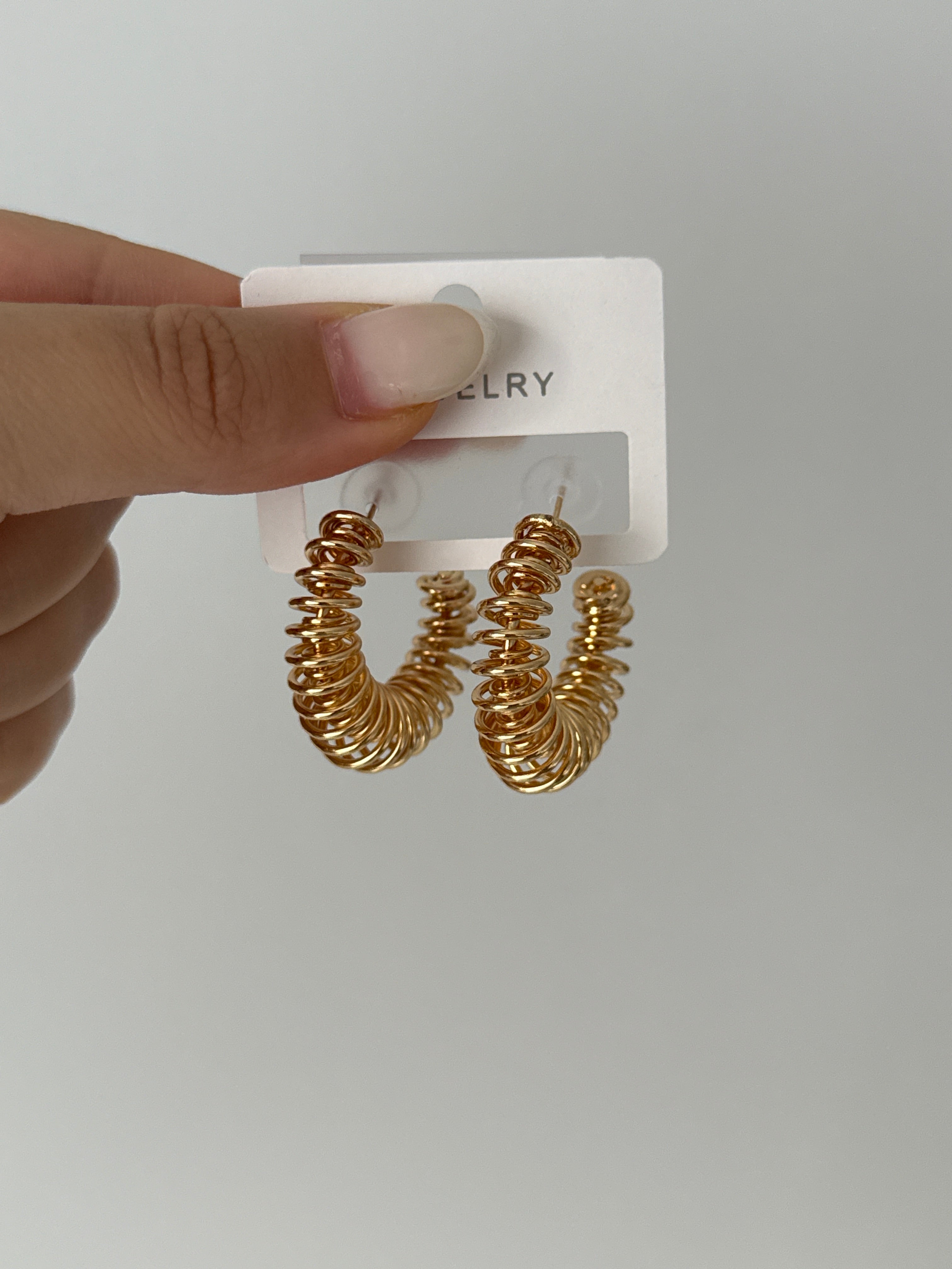 Gold Minica Halka Küpe