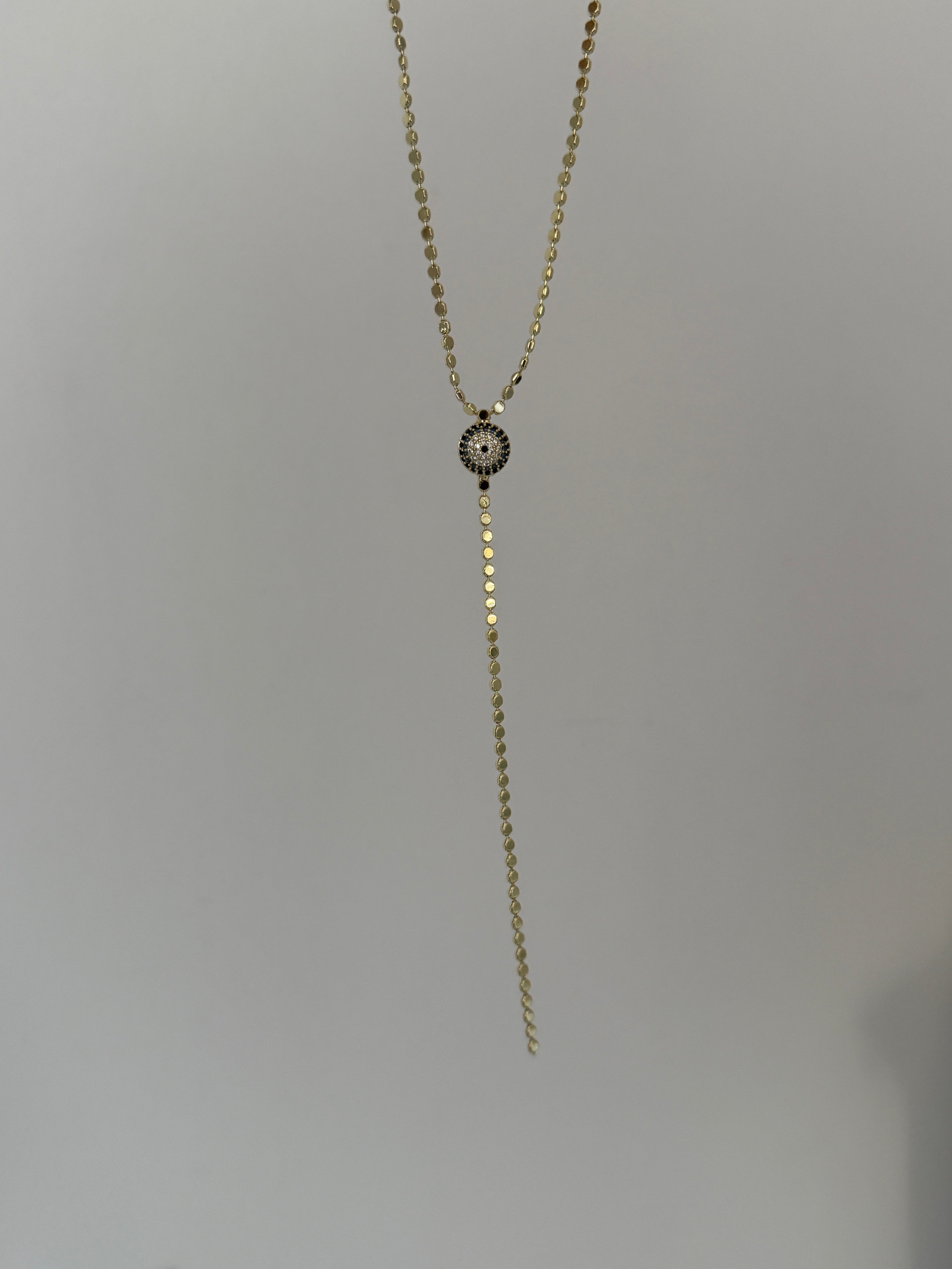 Taşlı Nazar Boncuğu Ezme Y Kolye